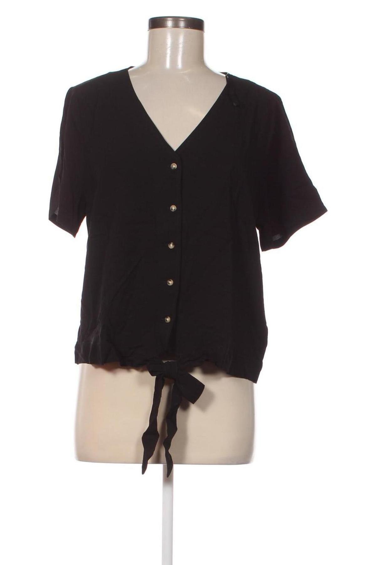 Γυναικείο πουκάμισο Tom Tailor, Μέγεθος XXL, Χρώμα Μαύρο, Τιμή 12,99 €