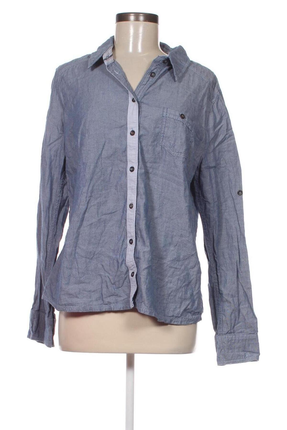 Γυναικείο πουκάμισο Tom Tailor, Μέγεθος XL, Χρώμα Μπλέ, Τιμή 14,85 €