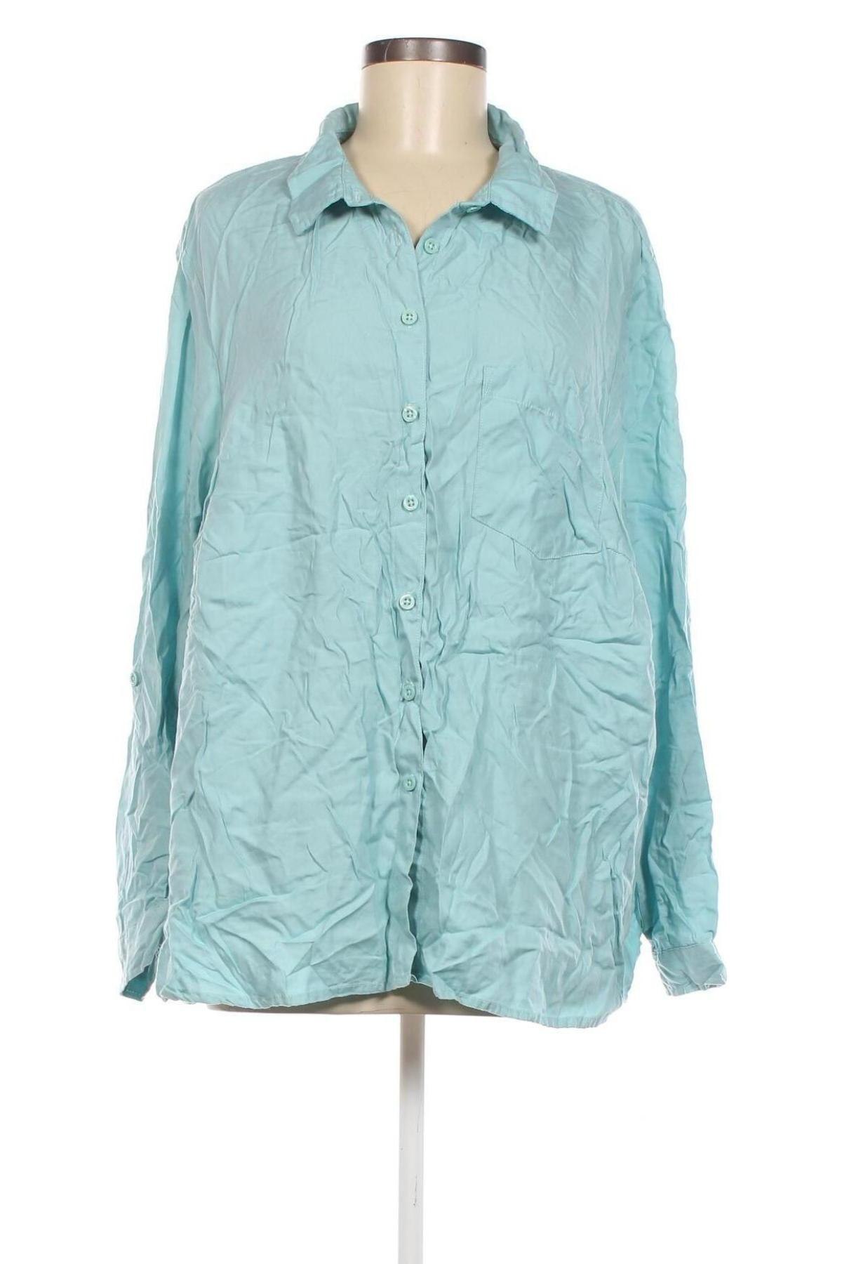 Γυναικείο πουκάμισο Up 2 Fashion, Μέγεθος 3XL, Χρώμα Μπλέ, Τιμή 10,67 €