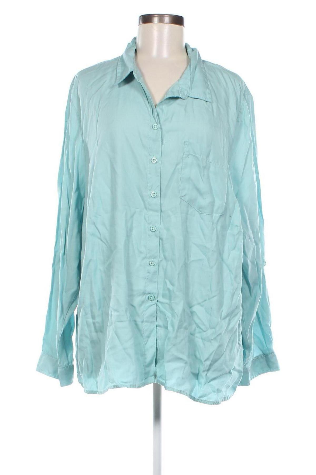 Γυναικείο πουκάμισο Up 2 Fashion, Μέγεθος 3XL, Χρώμα Μπλέ, Τιμή 15,46 €
