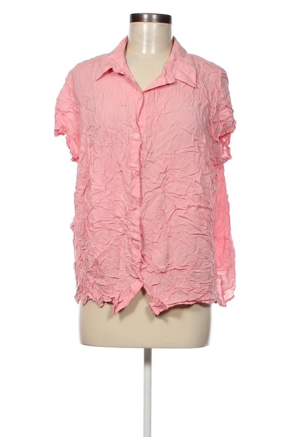 Γυναικείο πουκάμισο Violeta by Mango, Μέγεθος XXL, Χρώμα Ρόζ , Τιμή 19,37 €