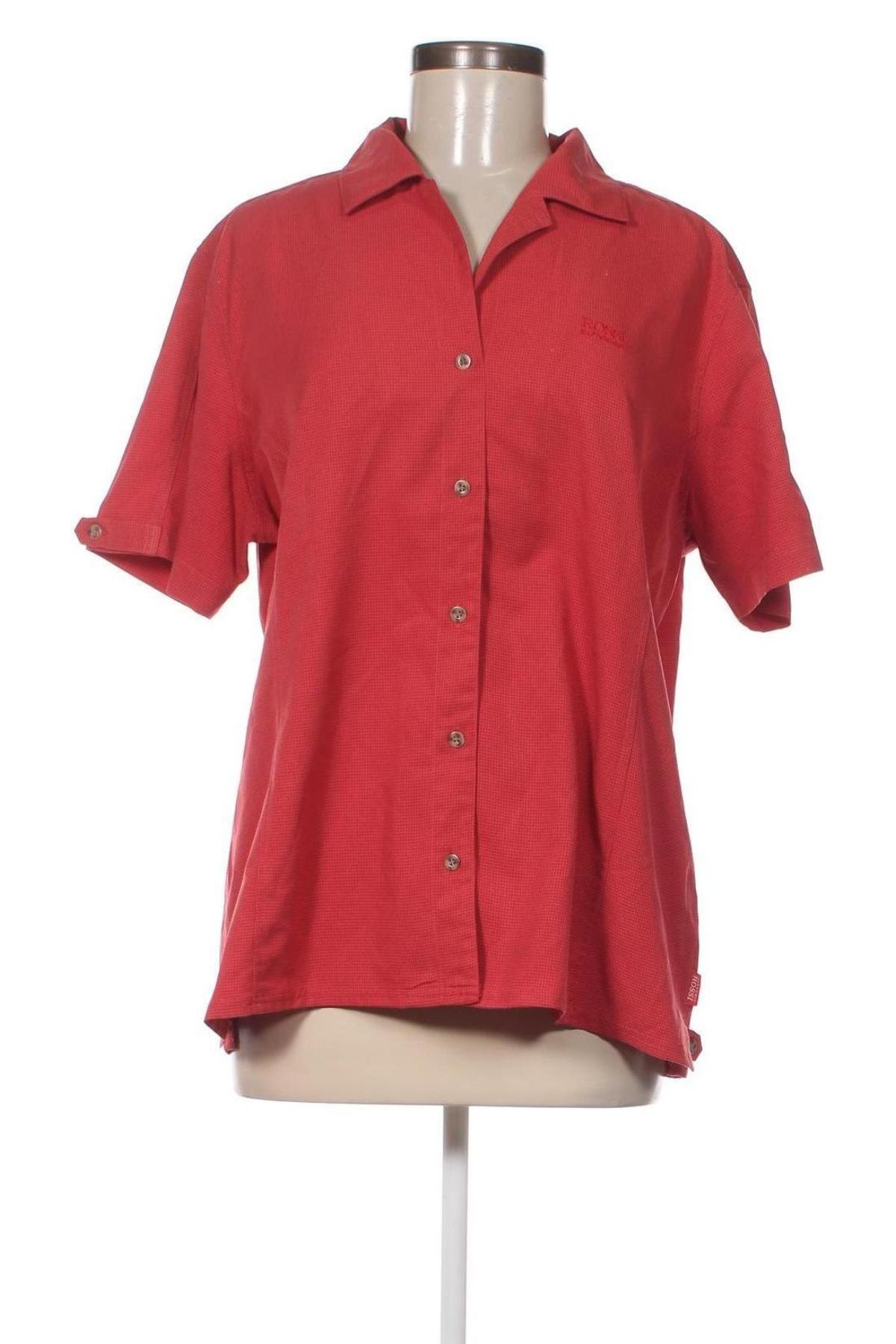 Γυναικείο πουκάμισο Vittorio Rossi, Μέγεθος XXL, Χρώμα Κόκκινο, Τιμή 15,46 €