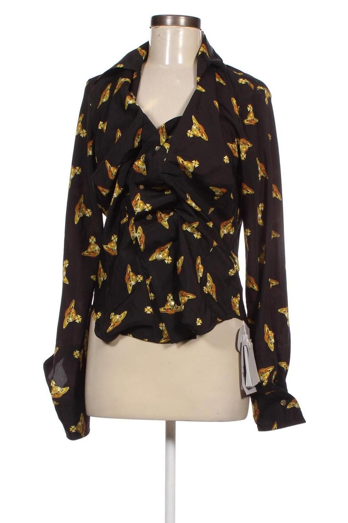 Дамска риза Vivienne Westwood, Размер M, Цвят Черен, Цена 729,00 лв.