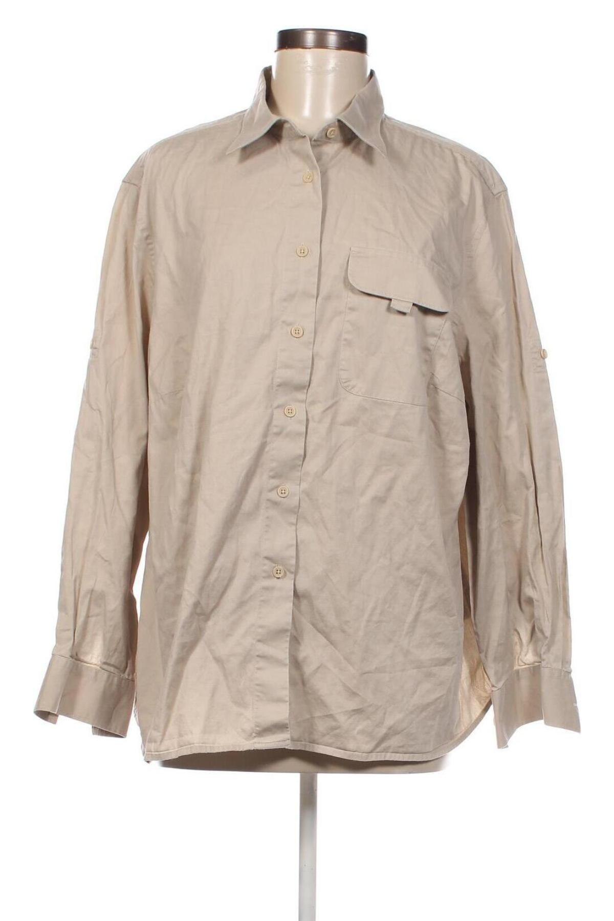 Γυναικείο πουκάμισο Walbusch, Μέγεθος XXL, Χρώμα  Μπέζ, Τιμή 17,24 €
