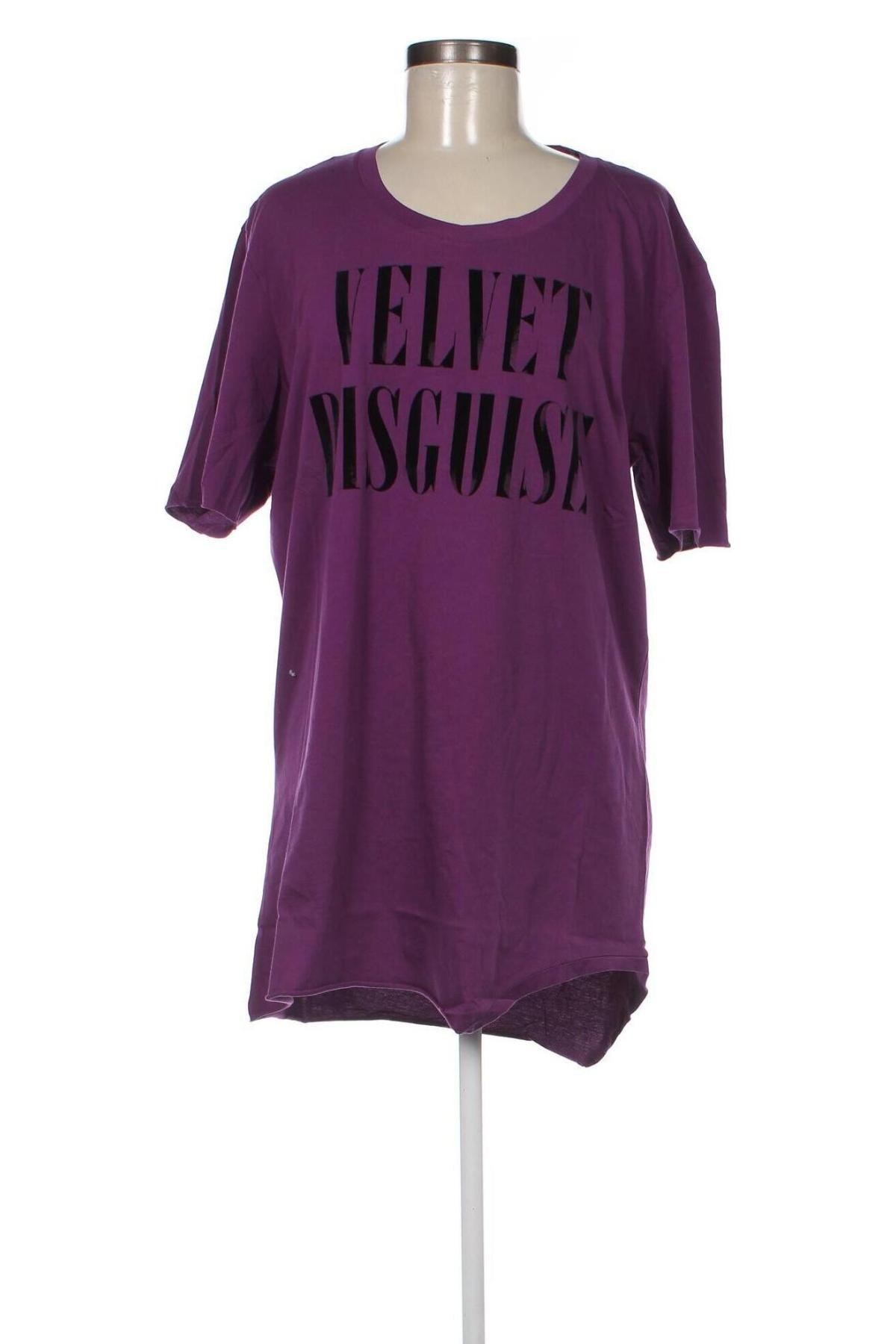 Γυναικείο t-shirt Diesel, Μέγεθος XXL, Χρώμα Βιολετί, Τιμή 70,10 €