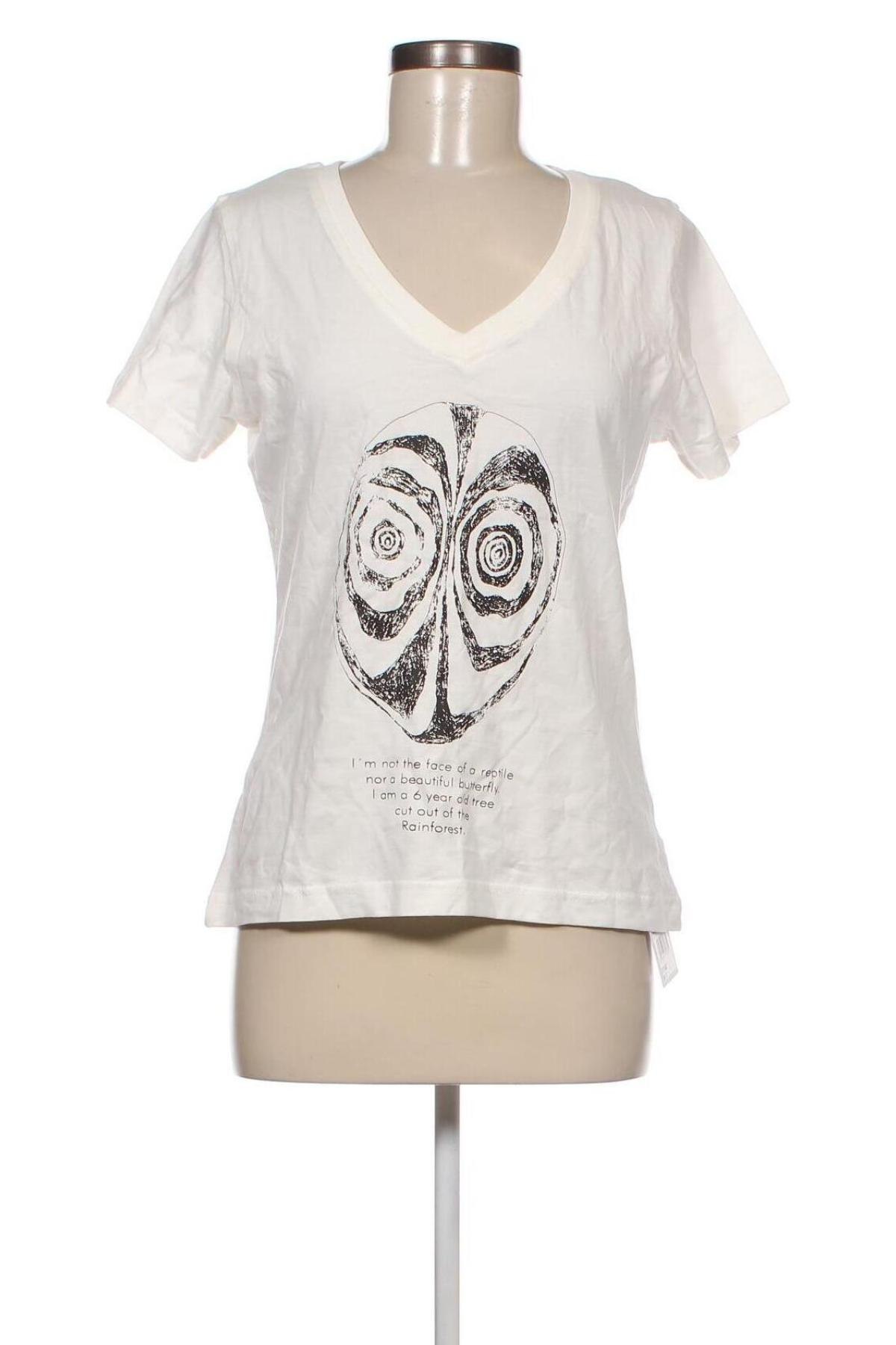 Damen T-Shirt Hessnatur, Größe S, Farbe Weiß, Preis € 40,36