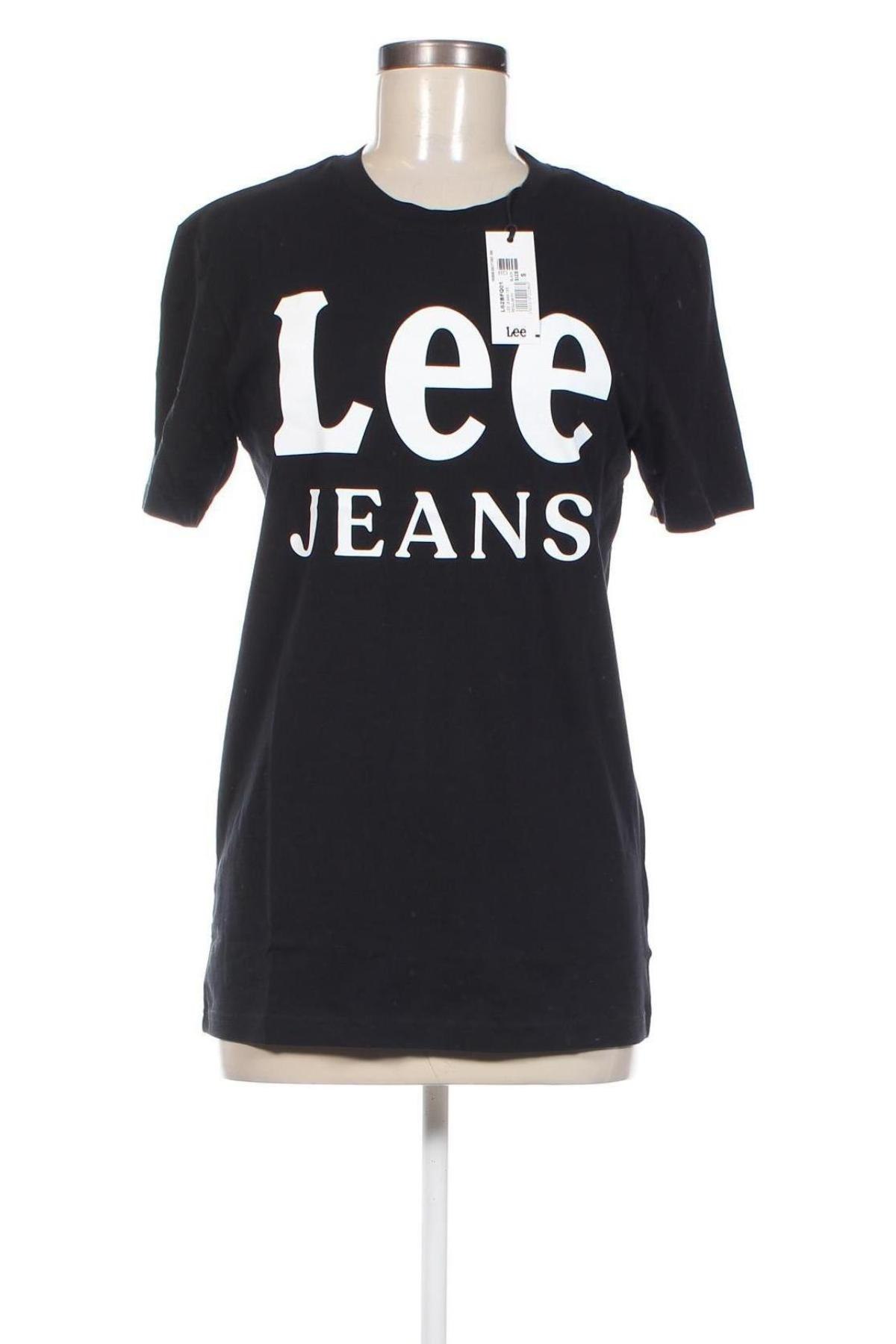 Γυναικείο t-shirt Lee, Μέγεθος S, Χρώμα Μαύρο, Τιμή 29,90 €