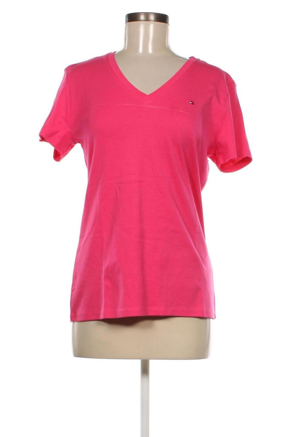 Γυναικείο t-shirt Tommy Hilfiger, Μέγεθος XL, Χρώμα Ρόζ , Τιμή 50,72 €