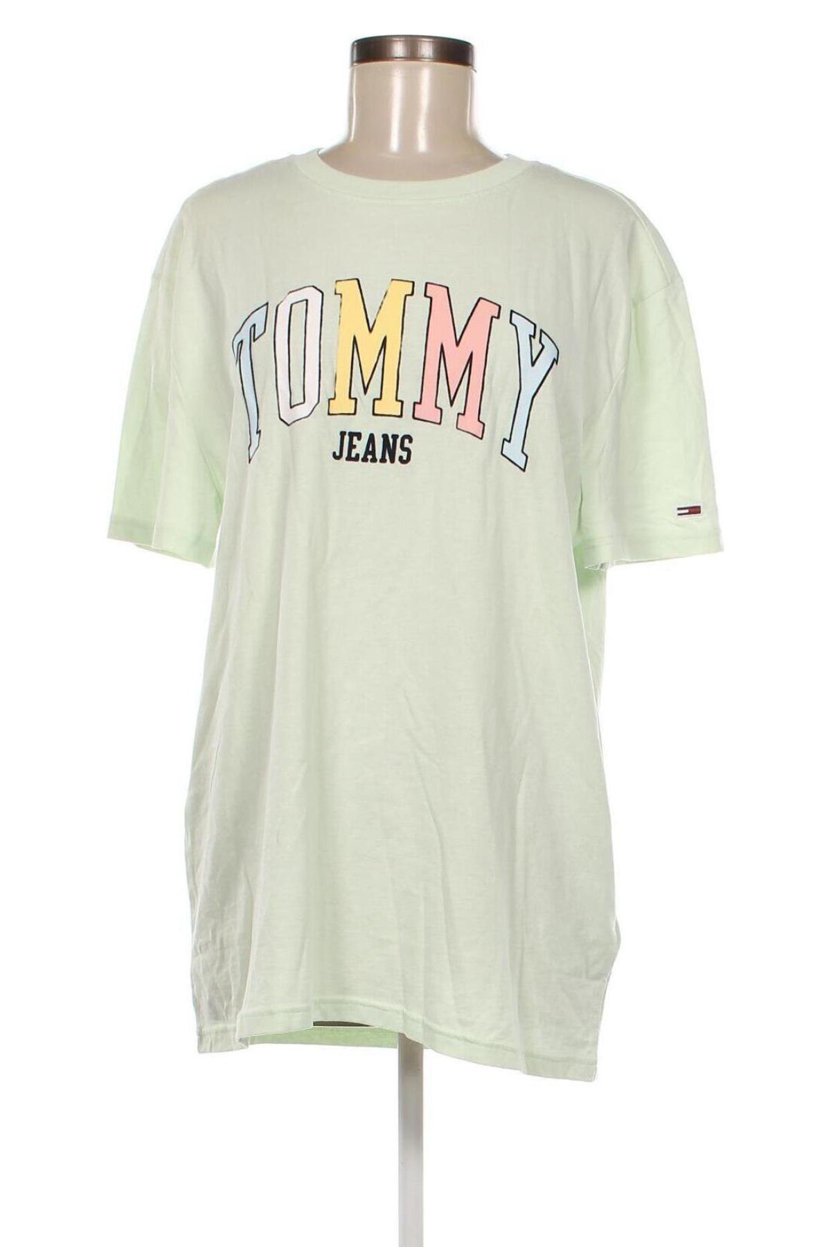 Dámske tričko Tommy Jeans, Veľkosť L, Farba Zelená, Cena  46,49 €