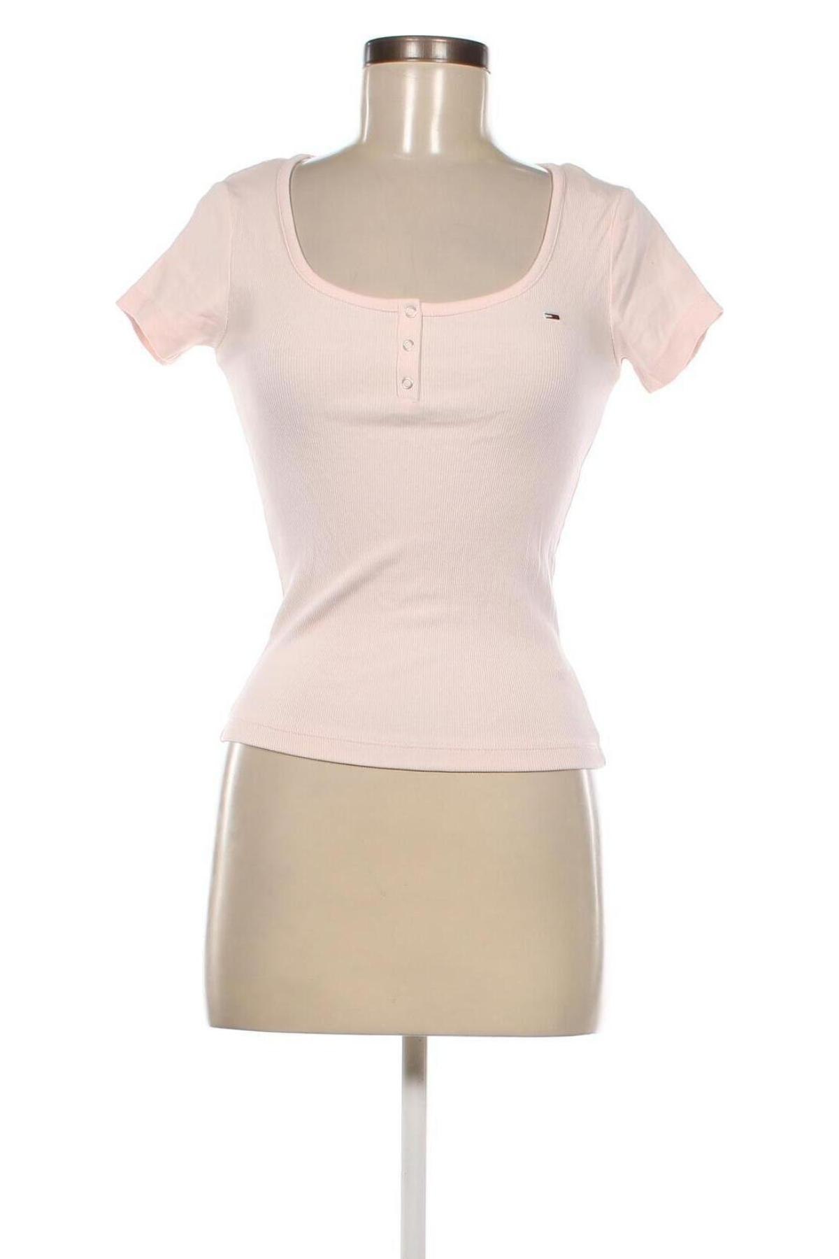 Γυναικείο t-shirt Tommy Jeans, Μέγεθος XS, Χρώμα Ρόζ , Τιμή 50,72 €