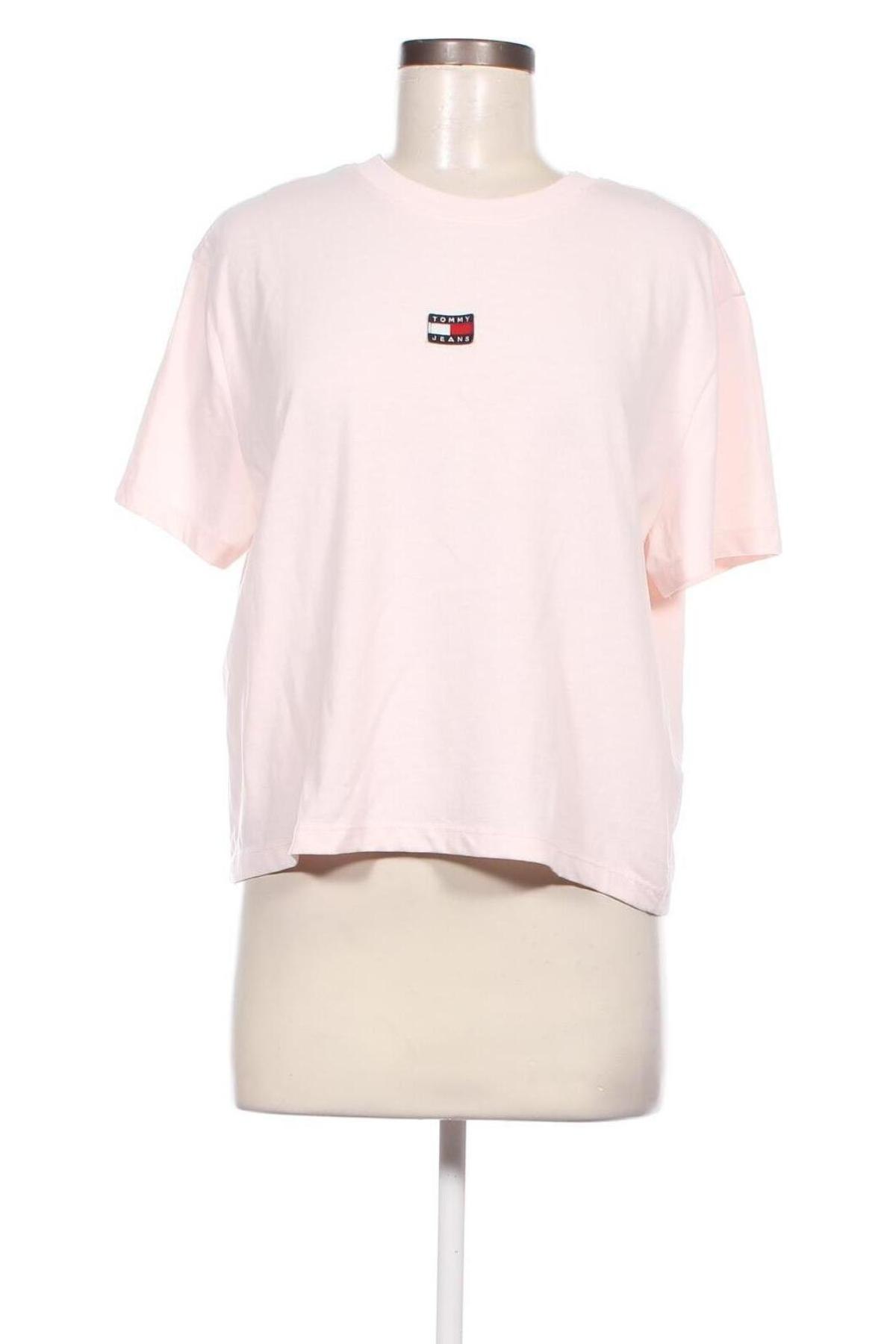Дамска тениска Tommy Jeans, Размер L, Цвят Розов, Цена 62,00 лв.