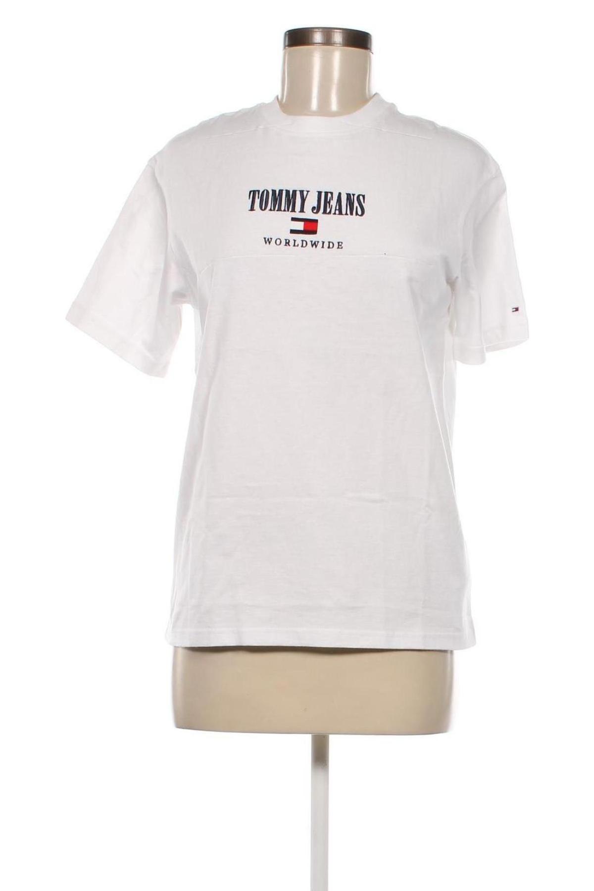 Дамска тениска Tommy Jeans, Размер XS, Цвят Бял, Цена 82,00 лв.