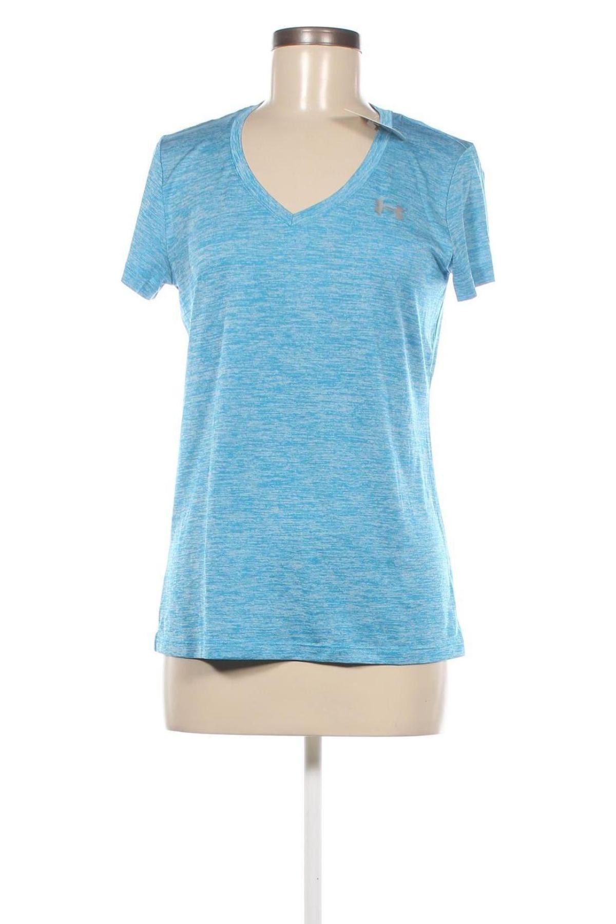 Γυναικείο t-shirt Under Armour, Μέγεθος M, Χρώμα Μπλέ, Τιμή 12,37 €