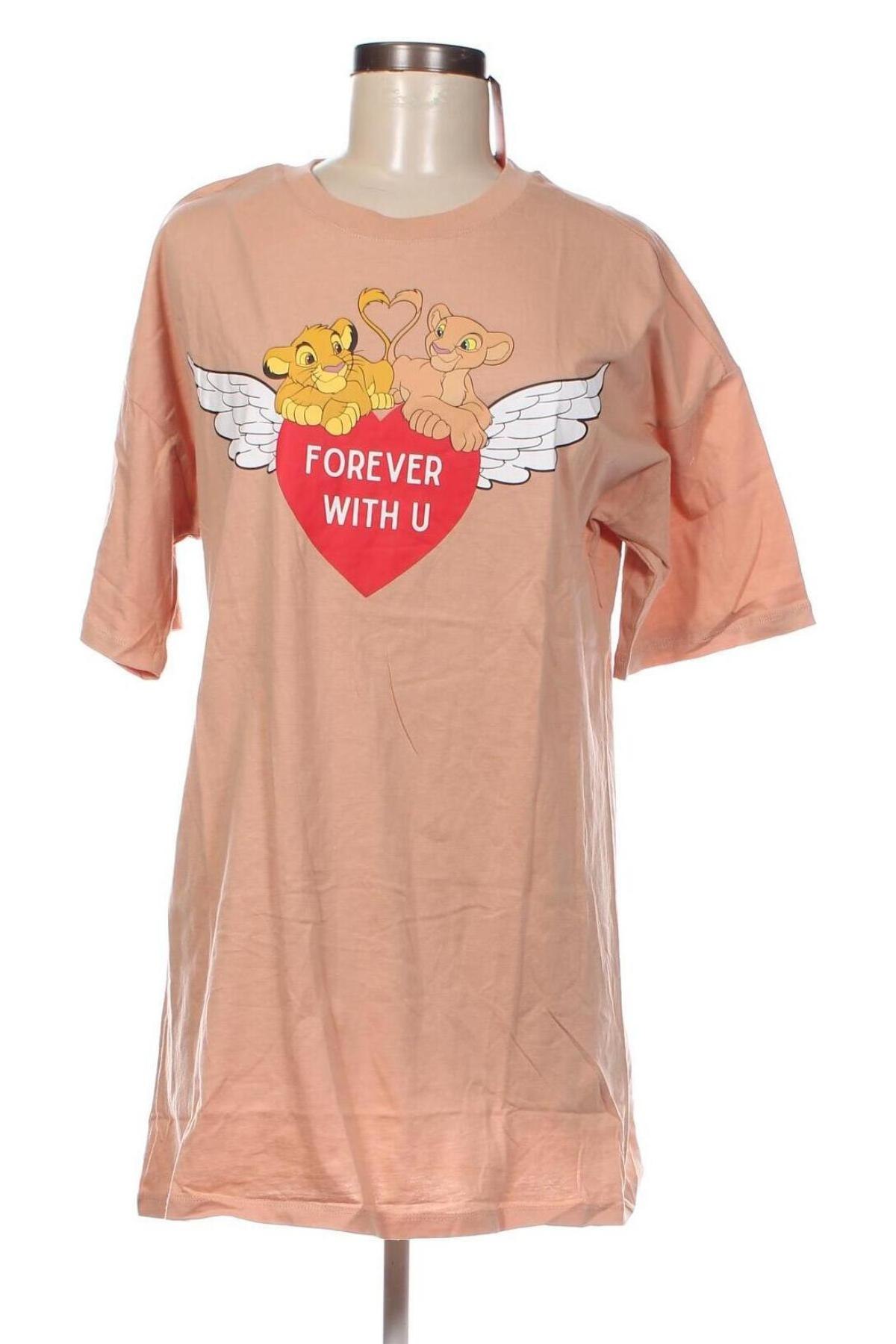 Γυναικείο t-shirt Undiz, Μέγεθος S, Χρώμα  Μπέζ, Τιμή 9,70 €