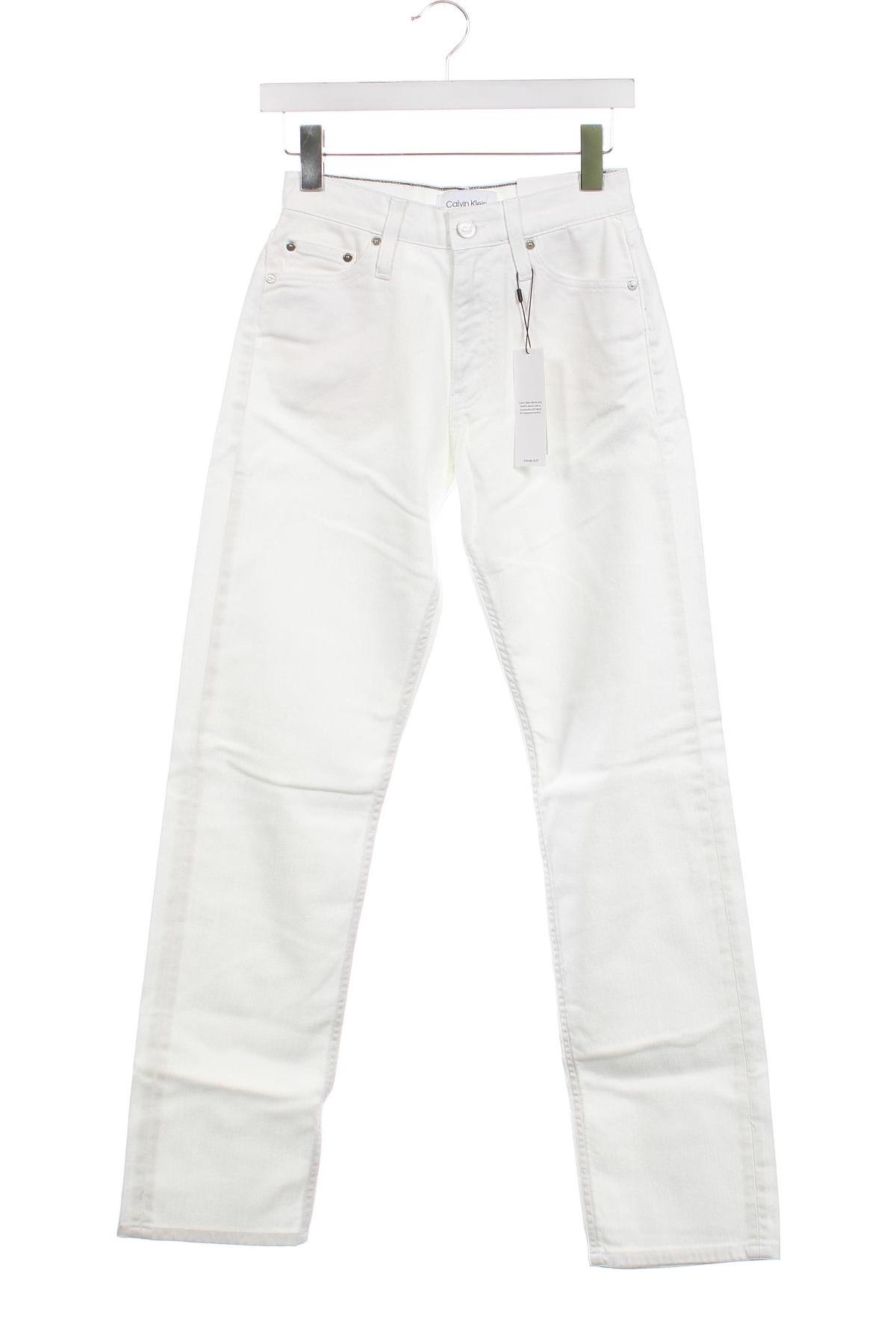 Γυναικείο Τζίν Calvin Klein, Μέγεθος XS, Χρώμα Λευκό, Τιμή 27,57 €