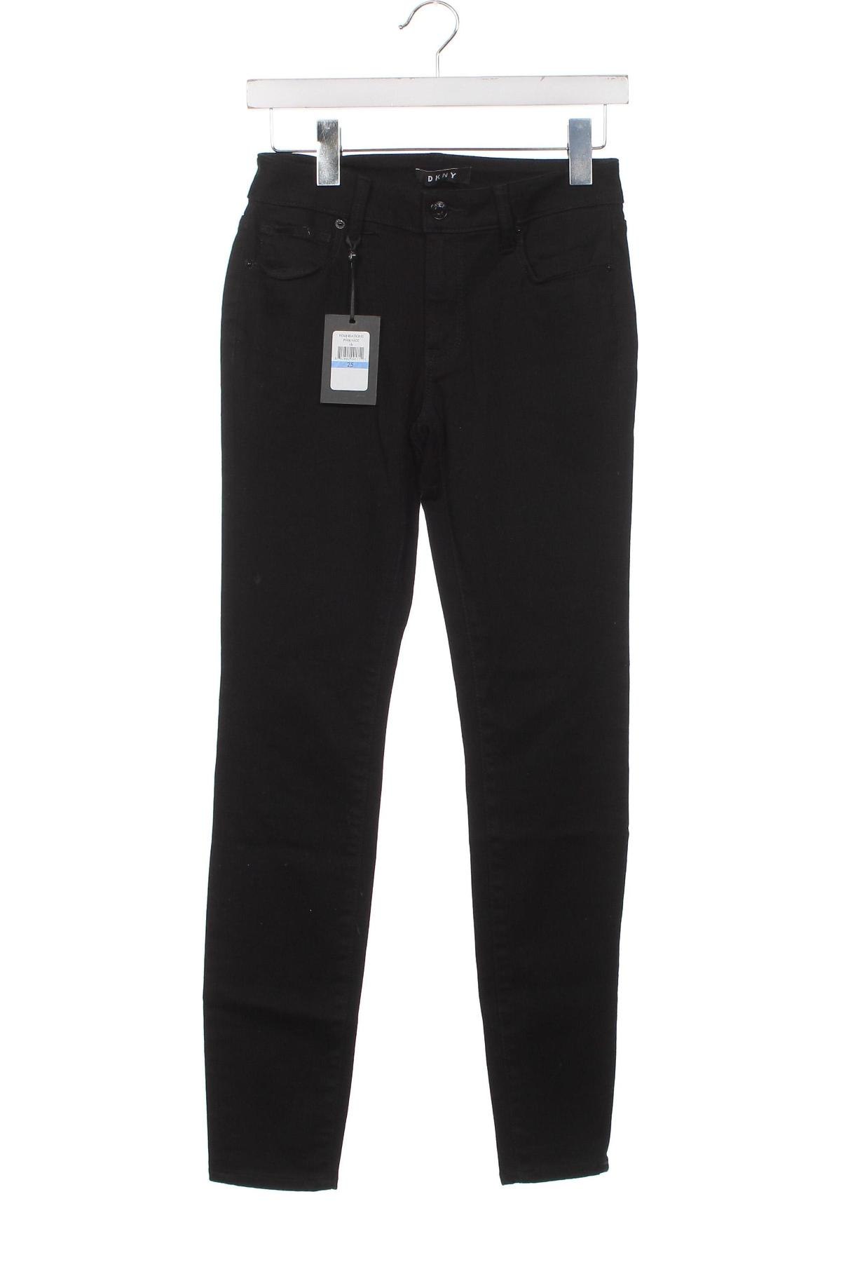Дамски дънки DKNY, Размер XS, Цвят Черен, Цена 191,00 лв.