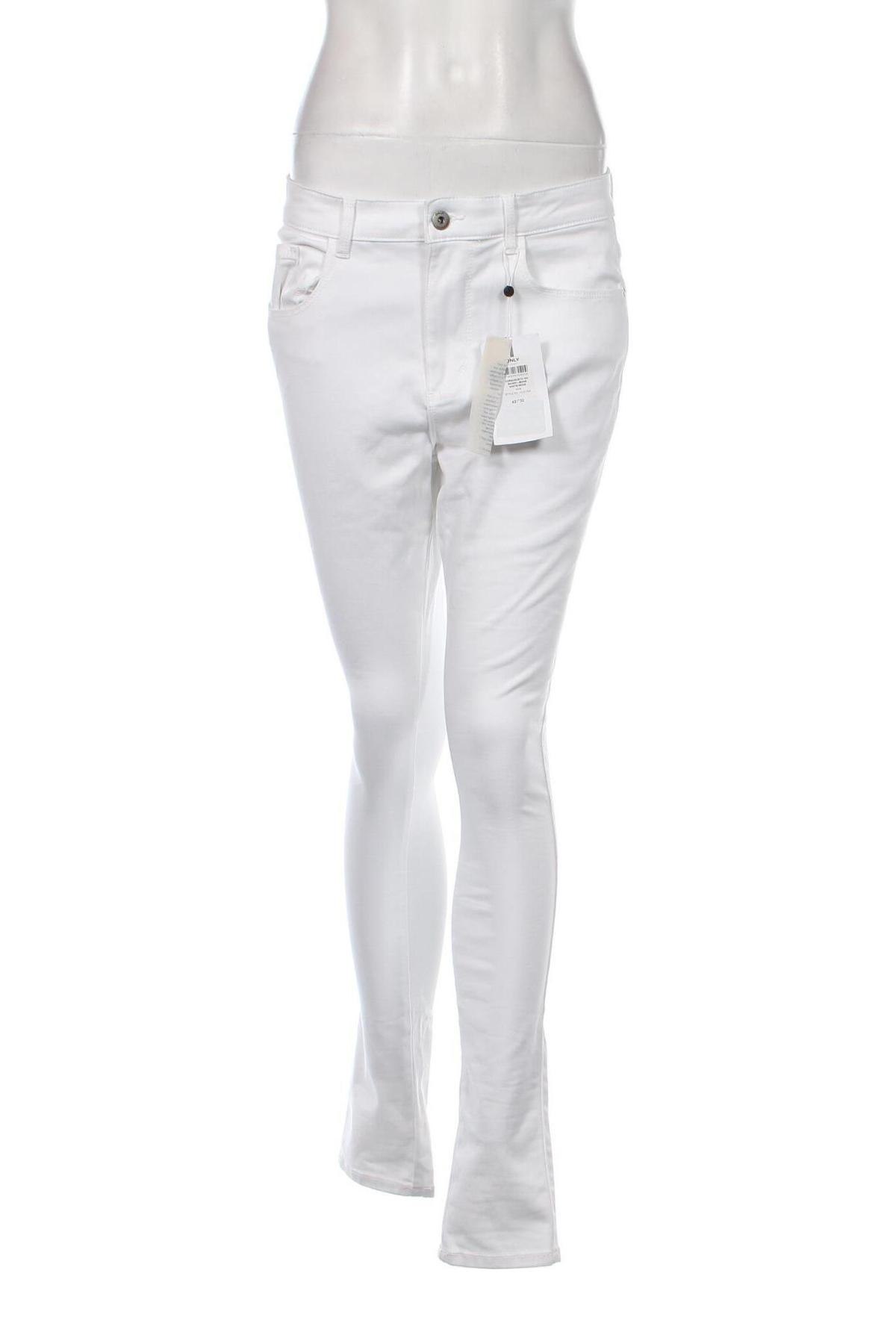 Γυναικείο Τζίν ONLY Carmakoma, Μέγεθος L, Χρώμα Λευκό, Τιμή 14,02 €