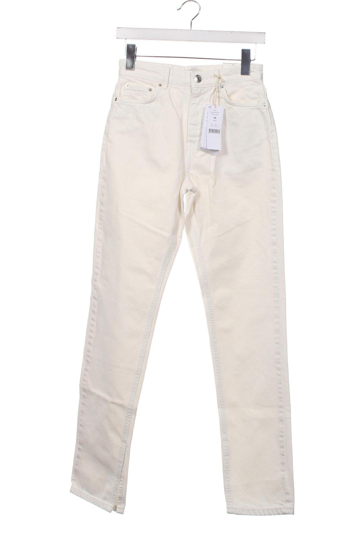Γυναικείο Τζίν Perfect Jeans By Gina Tricot, Μέγεθος XS, Χρώμα Λευκό, Τιμή 15,07 €