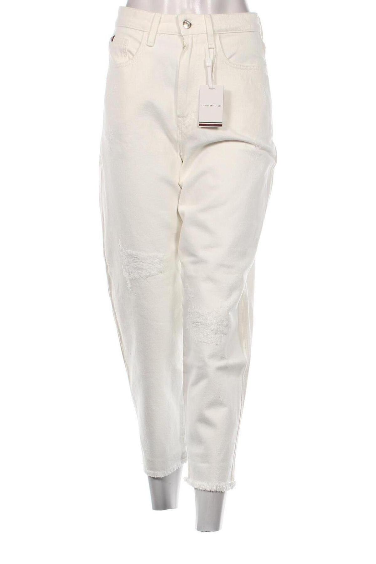 Дамски дънки Tommy Hilfiger, Размер S, Цвят Бял, Цена 127,05 лв.