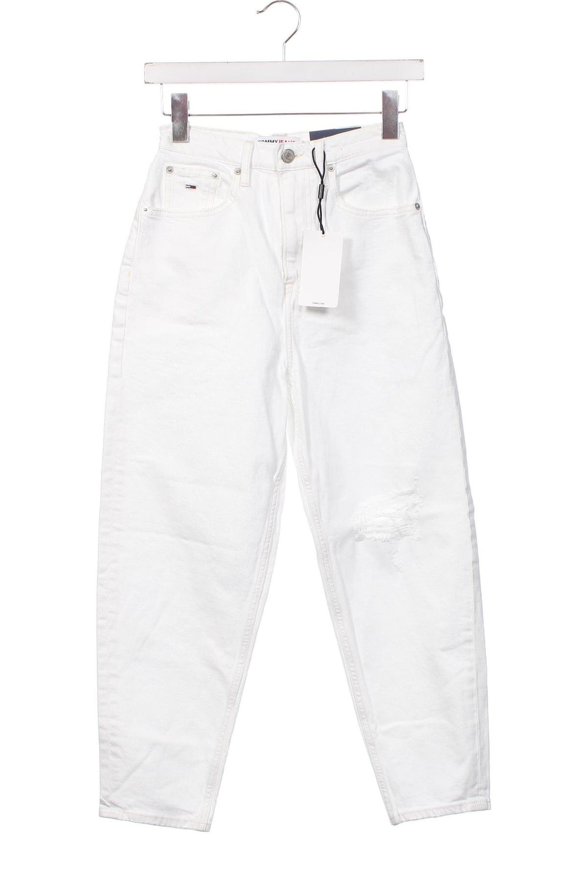 Damskie jeansy Tommy Jeans, Rozmiar XS, Kolor Biały, Cena 738,87 zł
