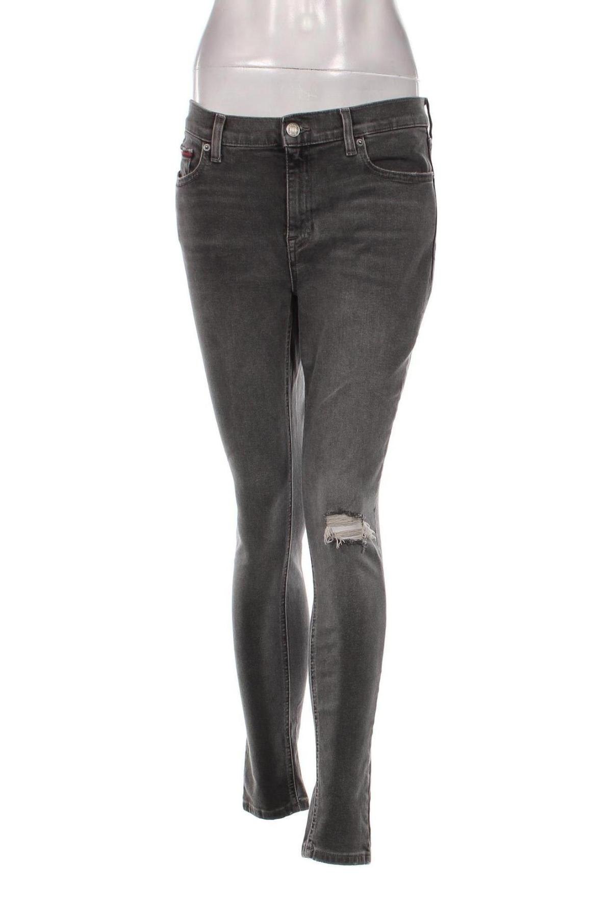 Дамски дънки Tommy Jeans, Размер L, Цвят Сив, Цена 80,85 лв.