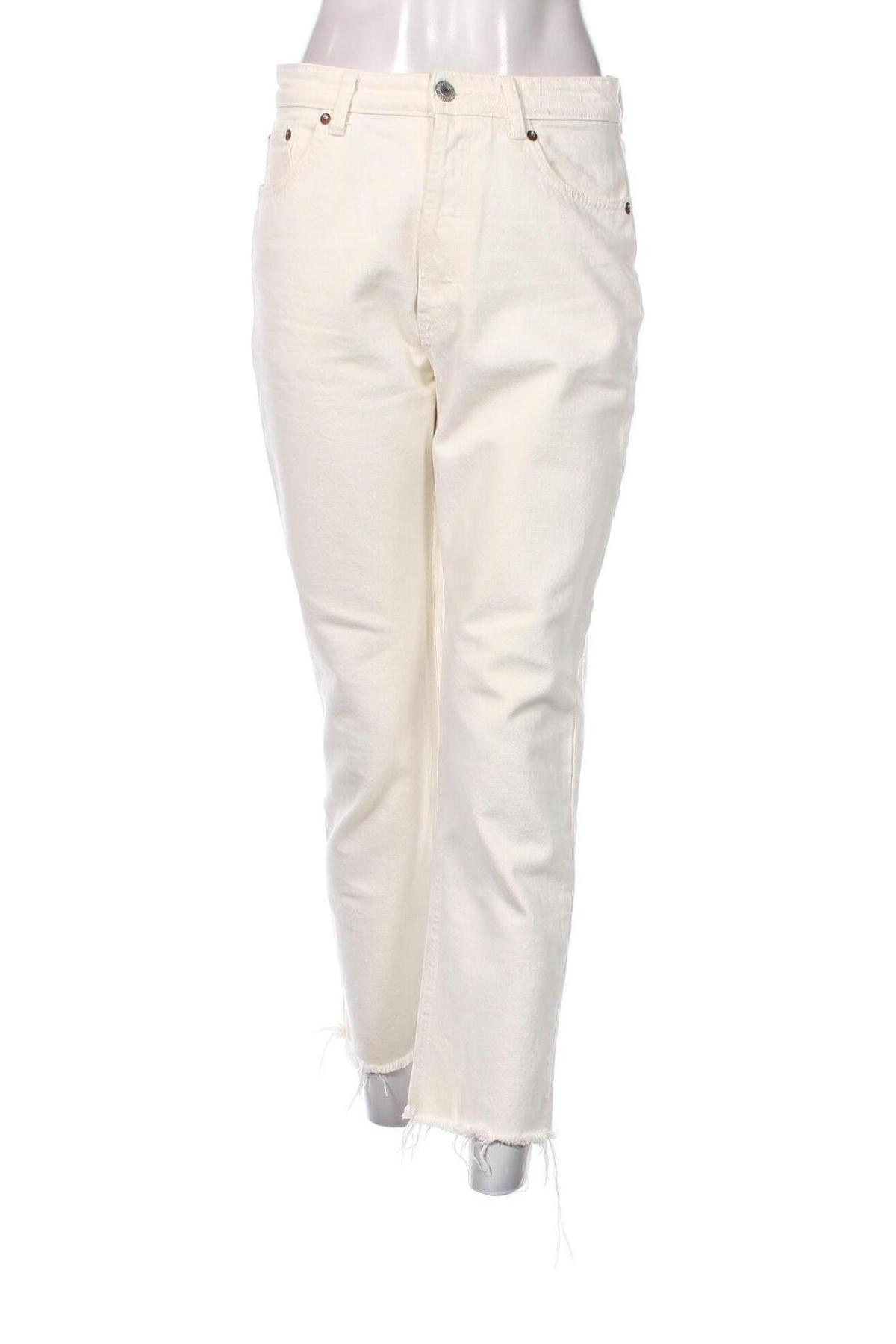 Γυναικείο Τζίν Zara, Μέγεθος M, Χρώμα Εκρού, Τιμή 10,23 €