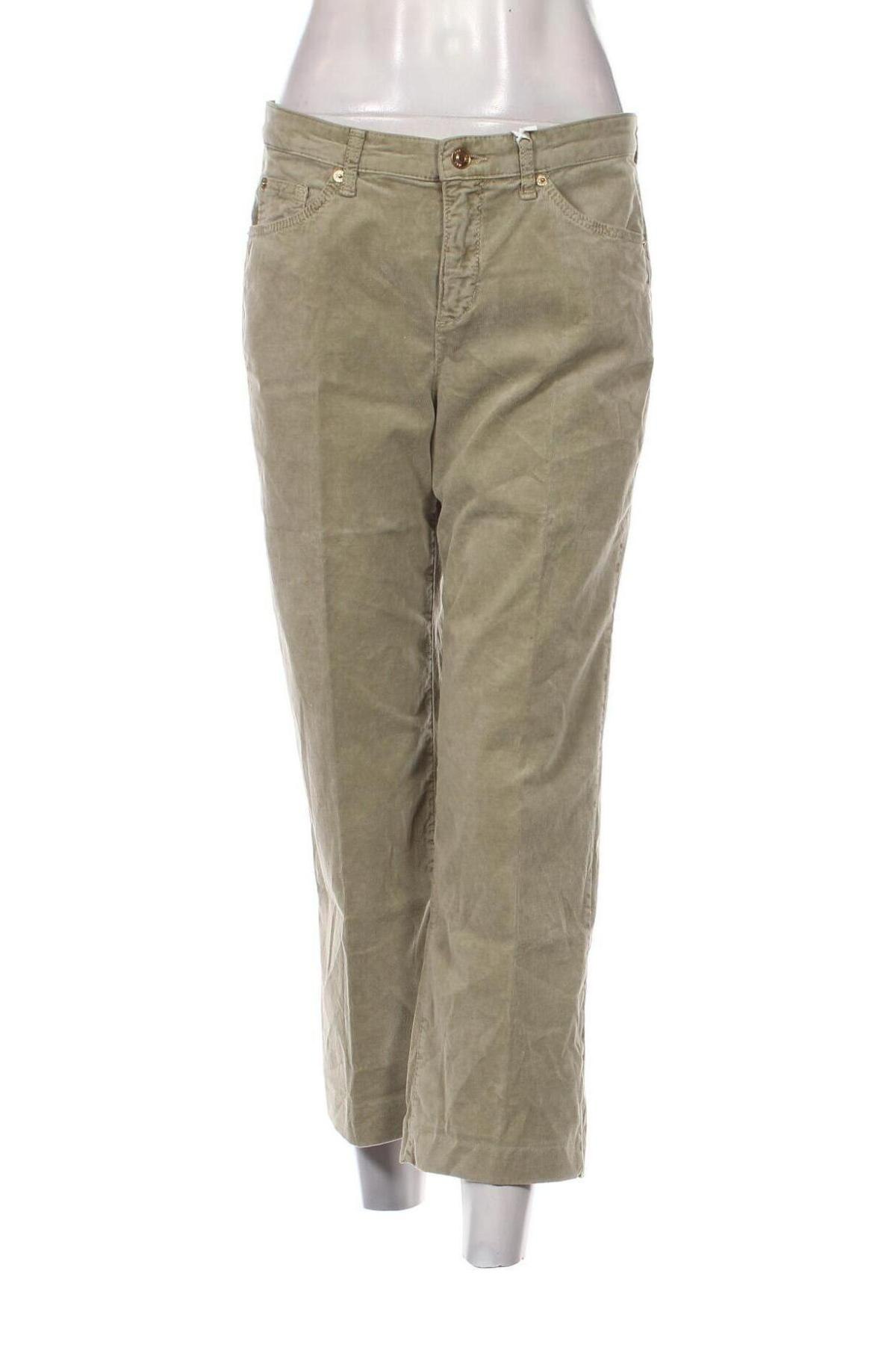 Pantaloni de velvet de femei Mac, Mărime M, Culoare Verde, Preț 81,64 Lei