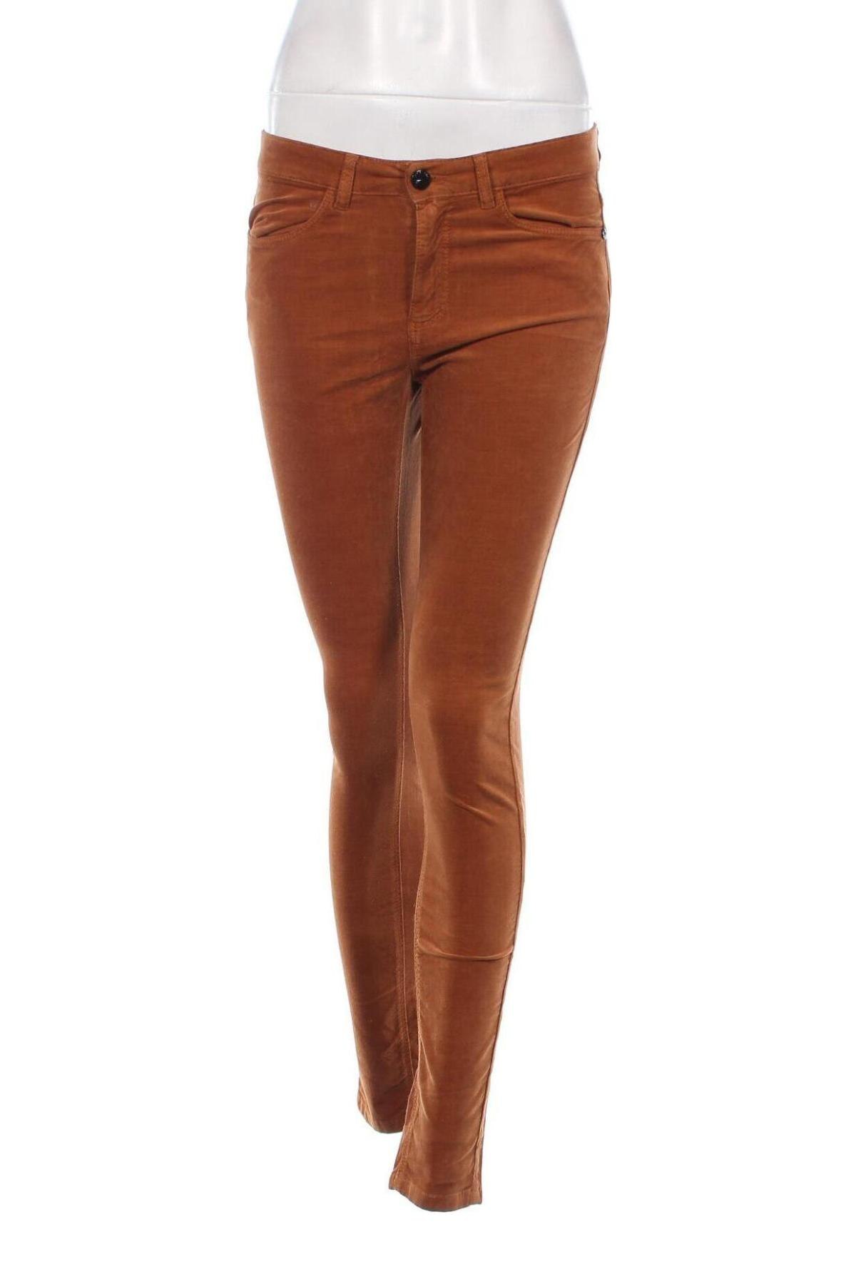 Pantaloni de velvet de femei One Step, Mărime S, Culoare Maro, Preț 43,98 Lei