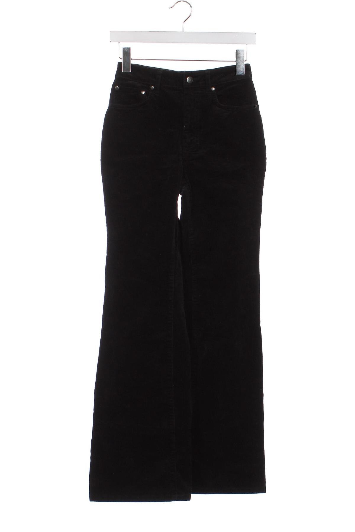 Pantaloni de velvet de femei Stay, Mărime XS, Culoare Negru, Preț 95,39 Lei