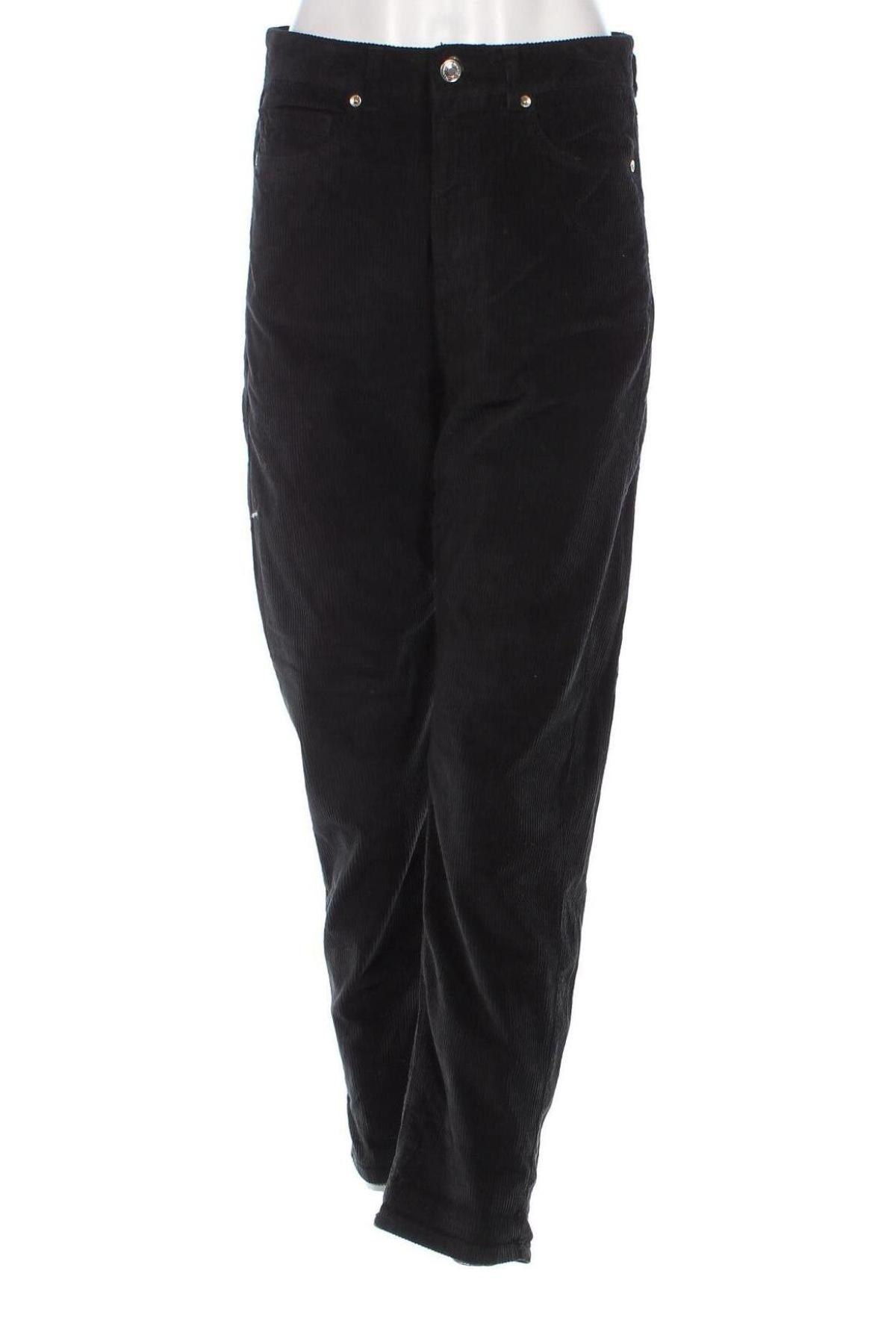 Pantaloni de velvet de femei United Colors Of Benetton, Mărime S, Culoare Negru, Preț 42,93 Lei