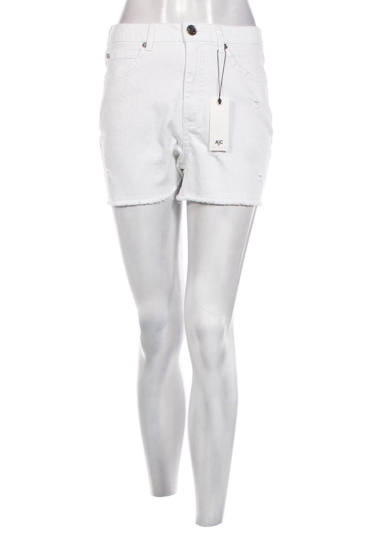 Γυναικείο κοντό παντελόνι Ajc, Μέγεθος M, Χρώμα Λευκό, Τιμή 15,98 €