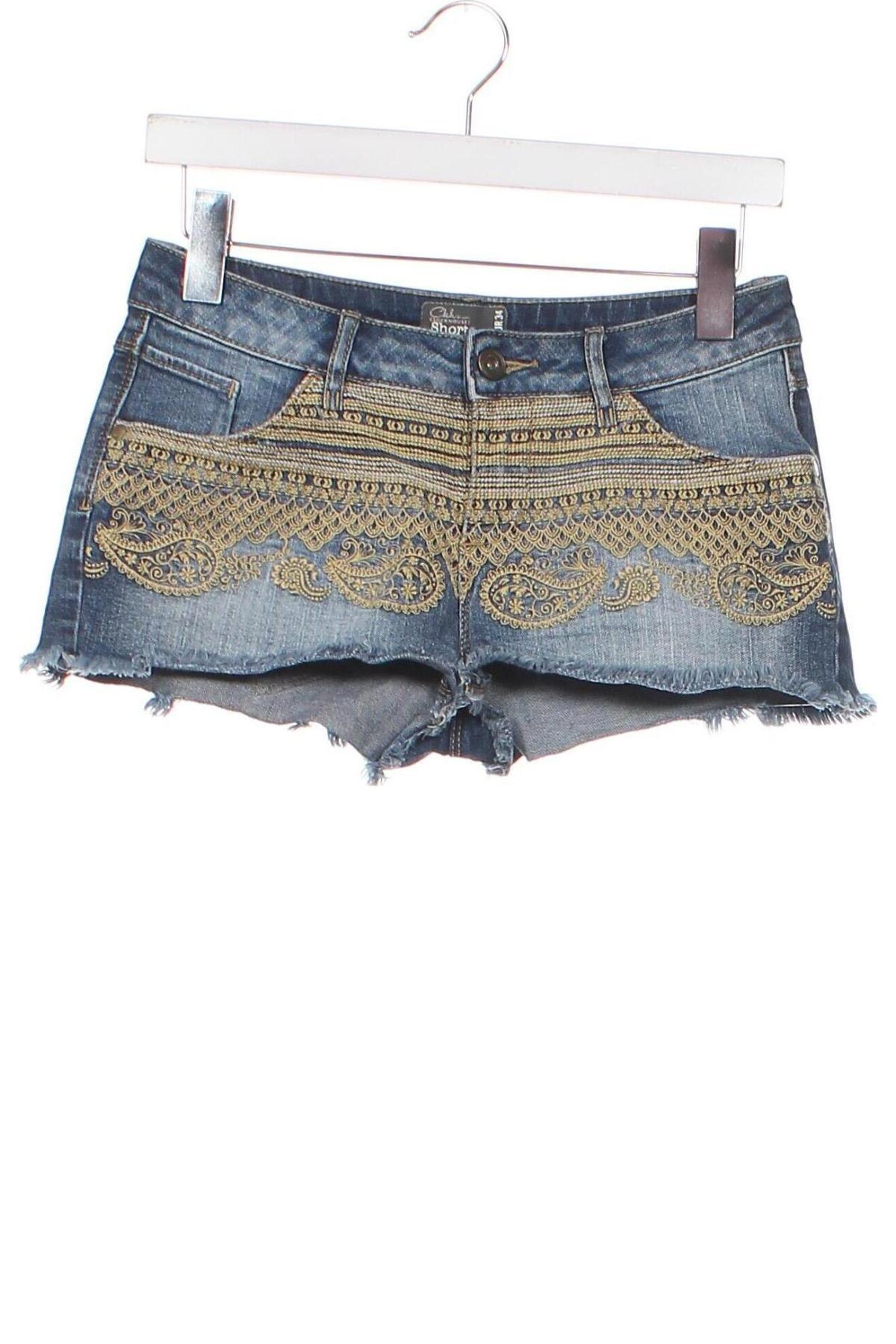 Pantaloni scurți de femei Clockhouse, Mărime S, Culoare Albastru, Preț 35,00 Lei