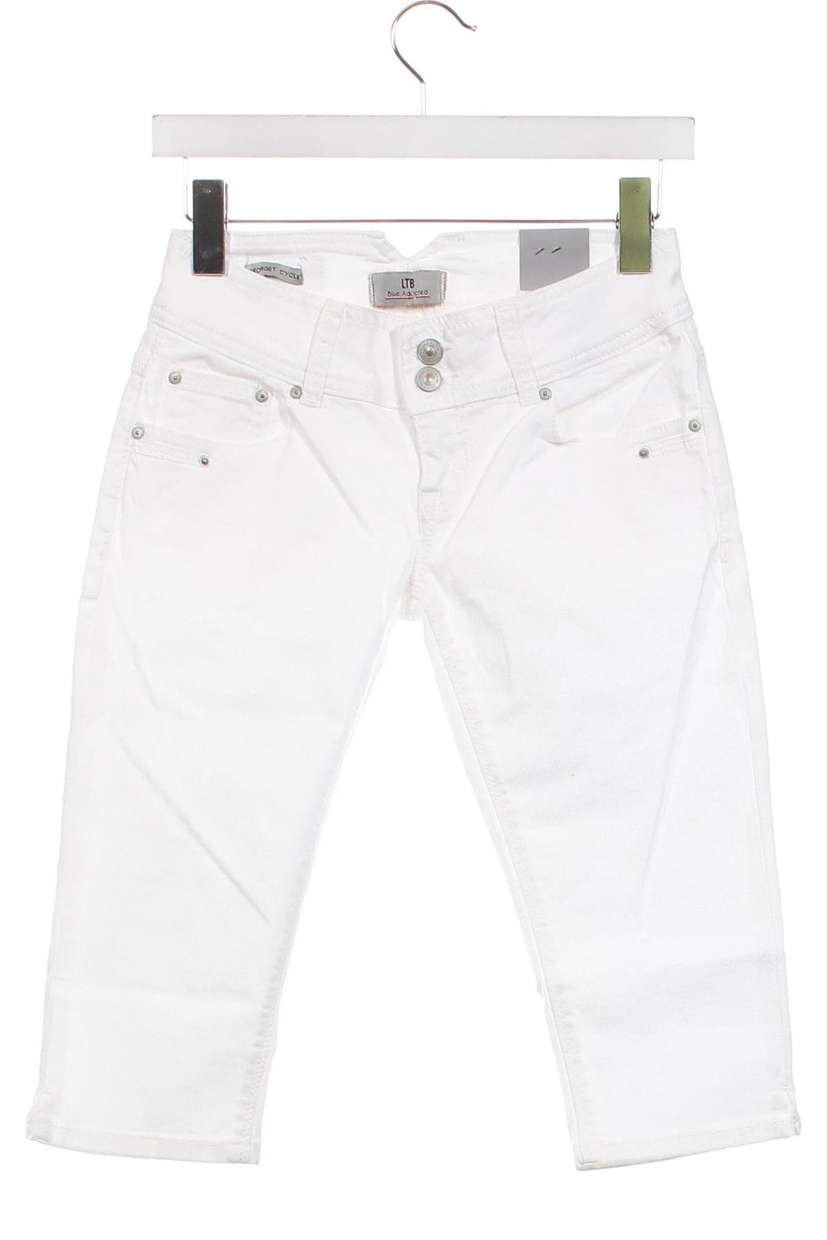 Дамски къс панталон Ltb, Размер XS, Цвят Бял, Цена 27,36 лв.