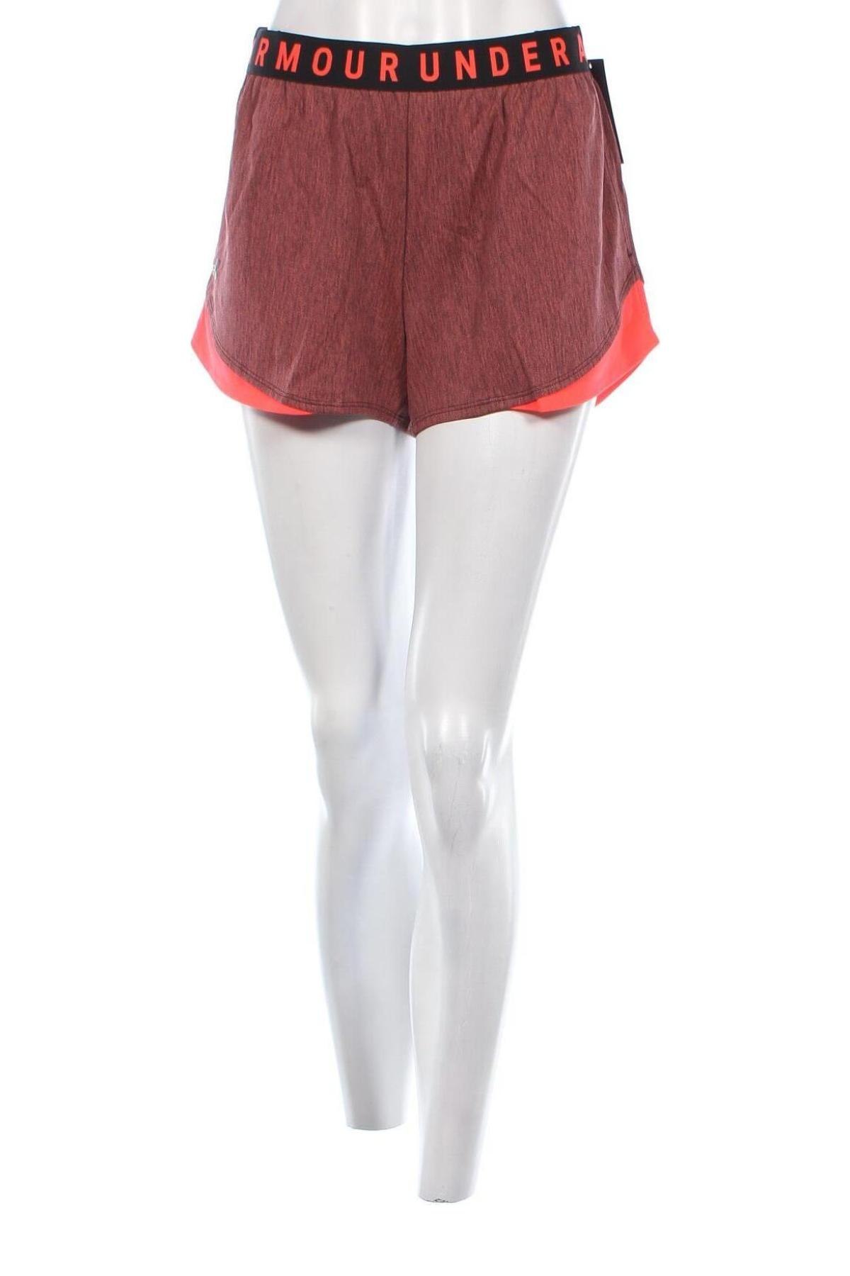 Γυναικείο κοντό παντελόνι Under Armour, Μέγεθος L, Χρώμα Κόκκινο, Τιμή 37,11 €
