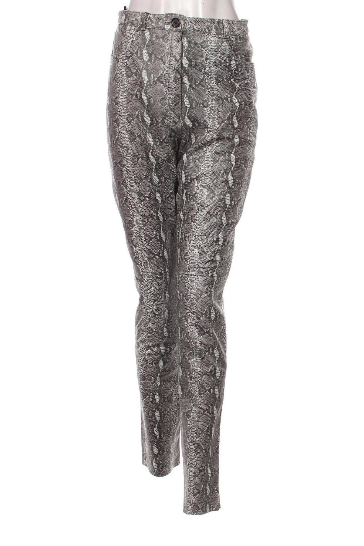 Γυναικείο παντελόνι δερμάτινο Forever, Μέγεθος S, Χρώμα Γκρί, Τιμή 62,78 €