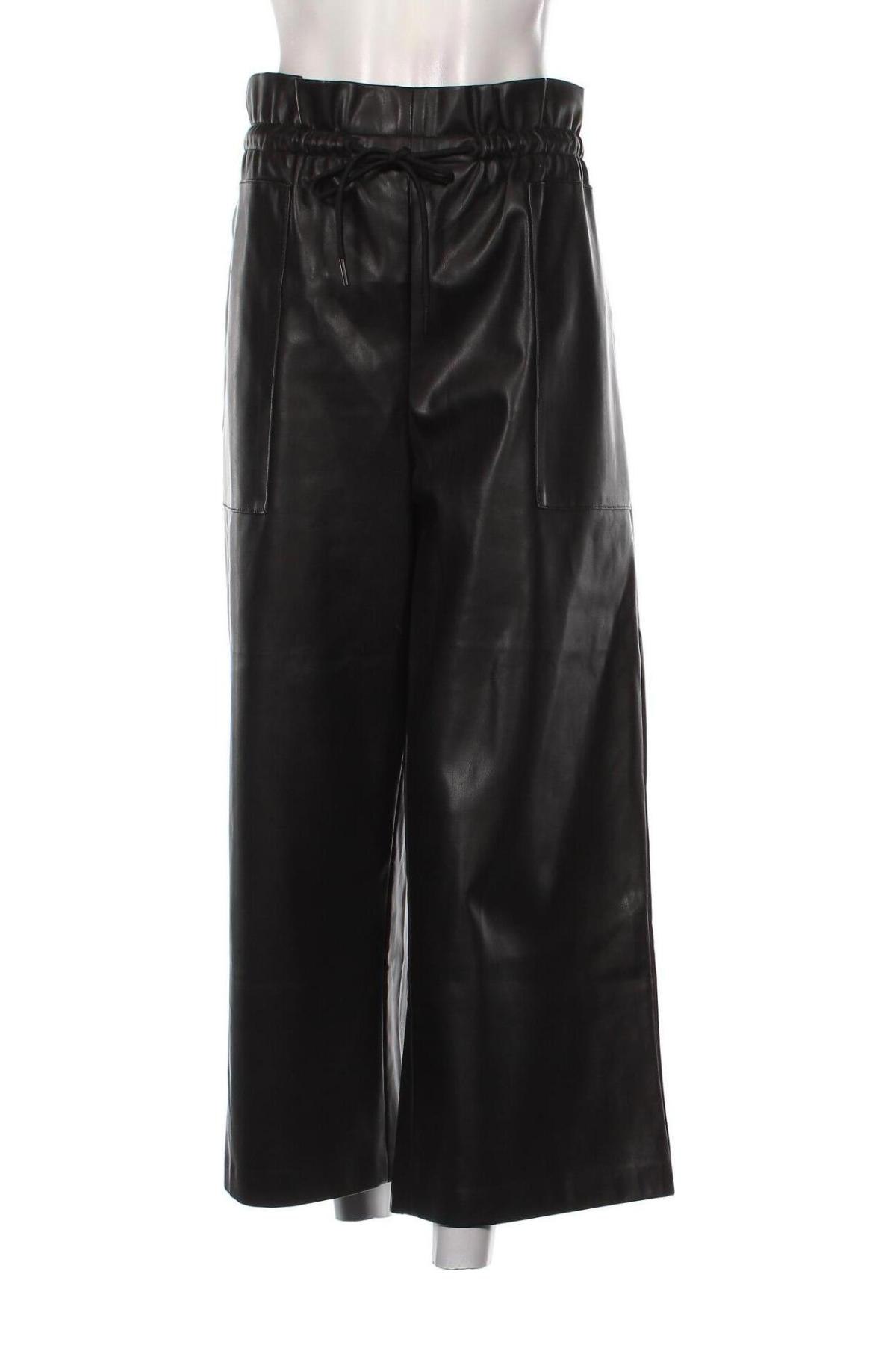 Γυναικείο παντελόνι δερμάτινο United Colors Of Benetton, Μέγεθος XXL, Χρώμα Μαύρο, Τιμή 18,29 €
