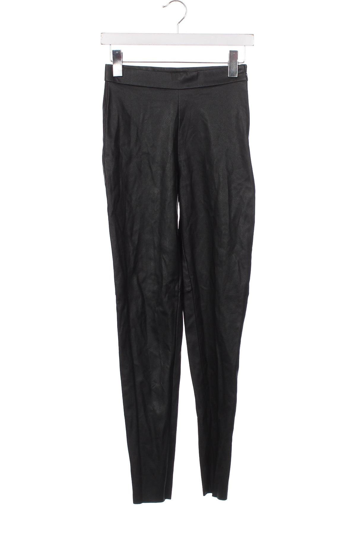 Pantaloni de piele pentru damă Vero Moda, Mărime XS, Culoare Negru, Preț 25,00 Lei