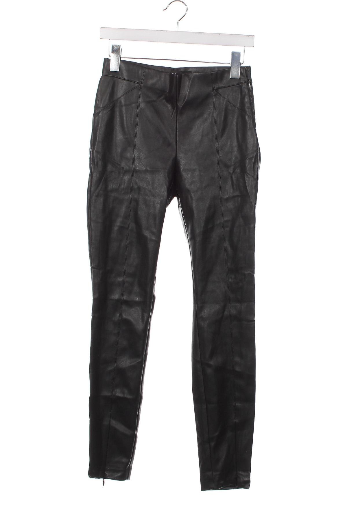 Γυναικείο παντελόνι δερμάτινο Zara, Μέγεθος M, Χρώμα Μαύρο, Τιμή 12,37 €