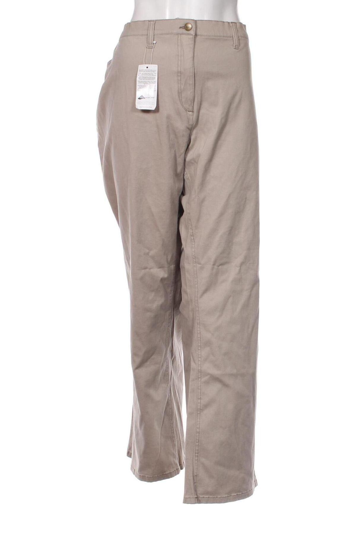 Дамски панталон Bpc Bonprix Collection, Размер 5XL, Цвят Бежов, Цена 46,00 лв.