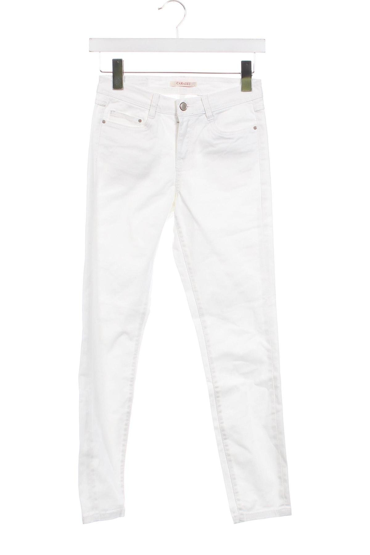 Γυναικείο παντελόνι Camaieu, Μέγεθος XS, Χρώμα Λευκό, Τιμή 6,45 €