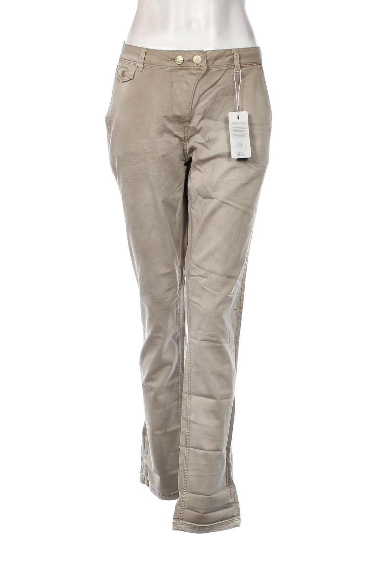Dámské kalhoty  Cecil, Velikost XL, Barva Béžová, Cena  315,00 Kč