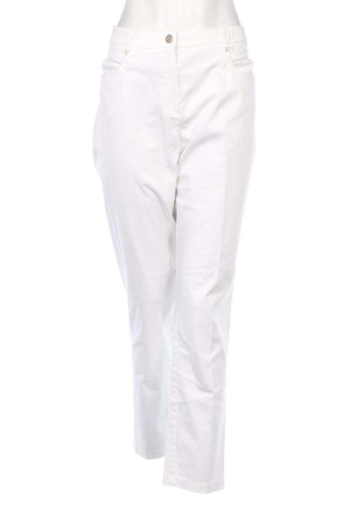 Γυναικείο παντελόνι Christine Laure, Μέγεθος XXL, Χρώμα Λευκό, Τιμή 20,32 €