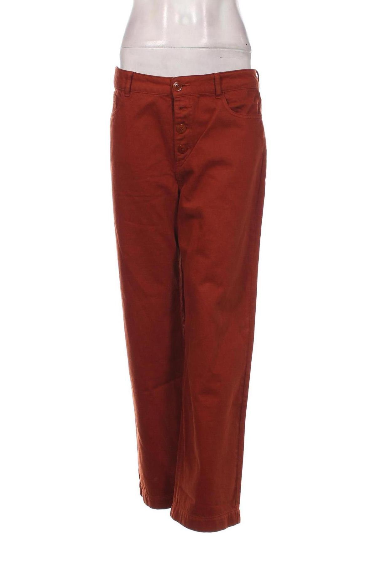 Pantaloni de femei Des Petits Hauts, Mărime M, Culoare Maro, Preț 72,04 Lei
