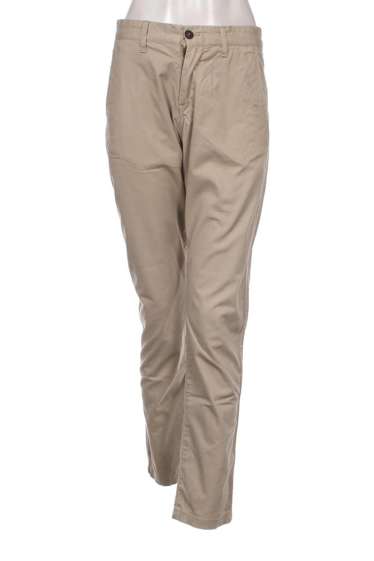 Дамски панталон H&M L.O.G.G., Размер M, Цвят Бежов, Цена 9,28 лв.