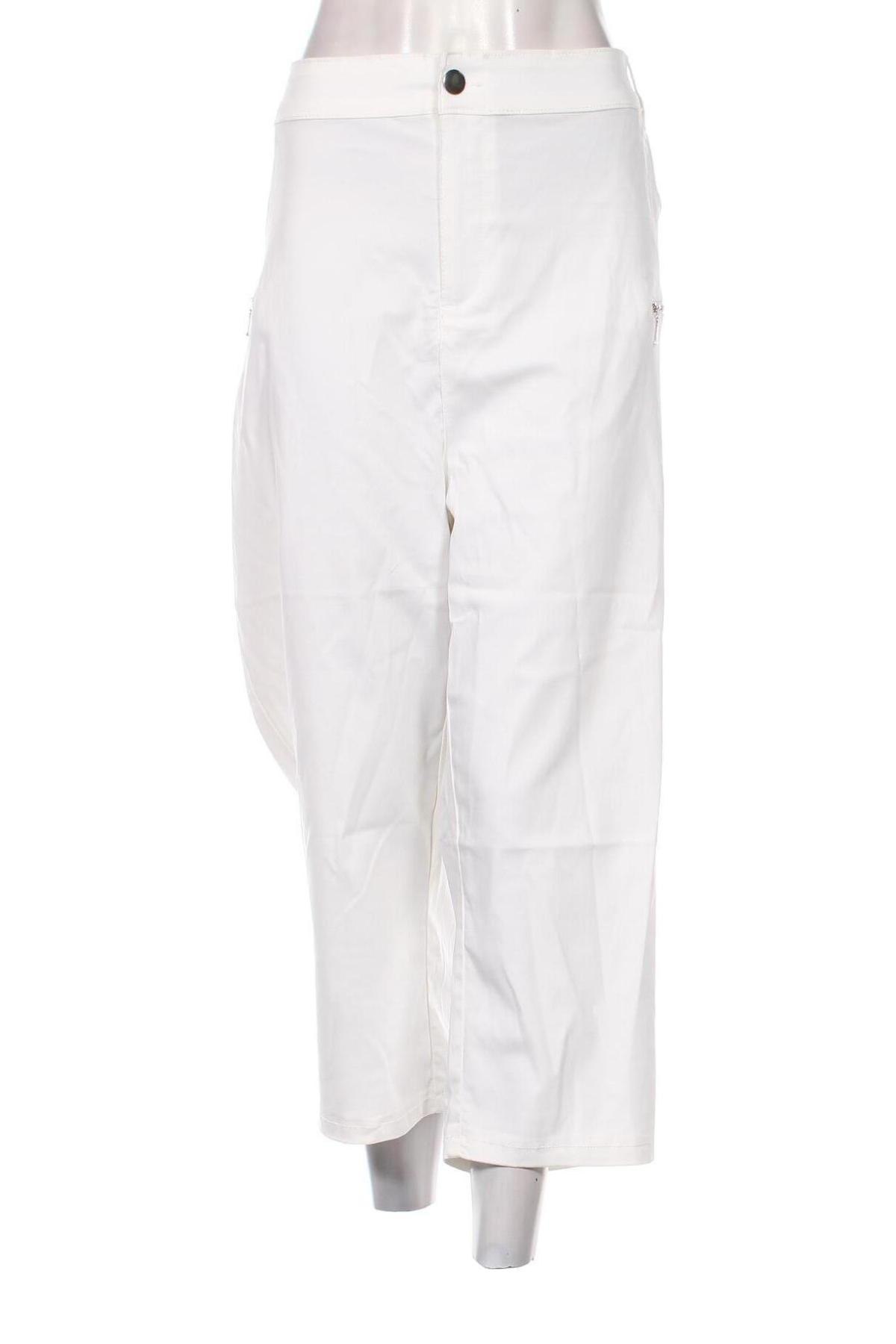 Дамски панталон Janina, Размер 4XL, Цвят Бял, Цена 29,00 лв.