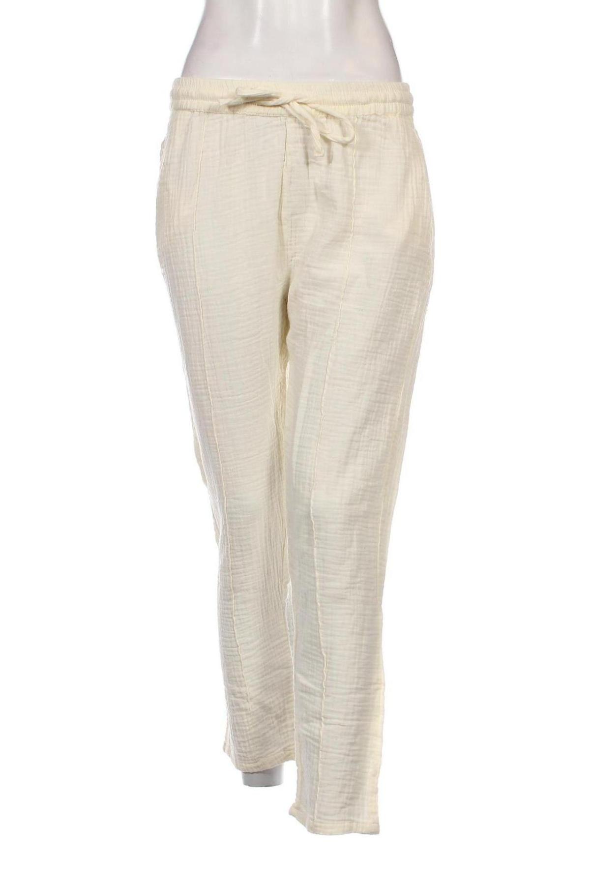Γυναικείο παντελόνι Lefties, Μέγεθος M, Χρώμα Εκρού, Τιμή 10,20 €