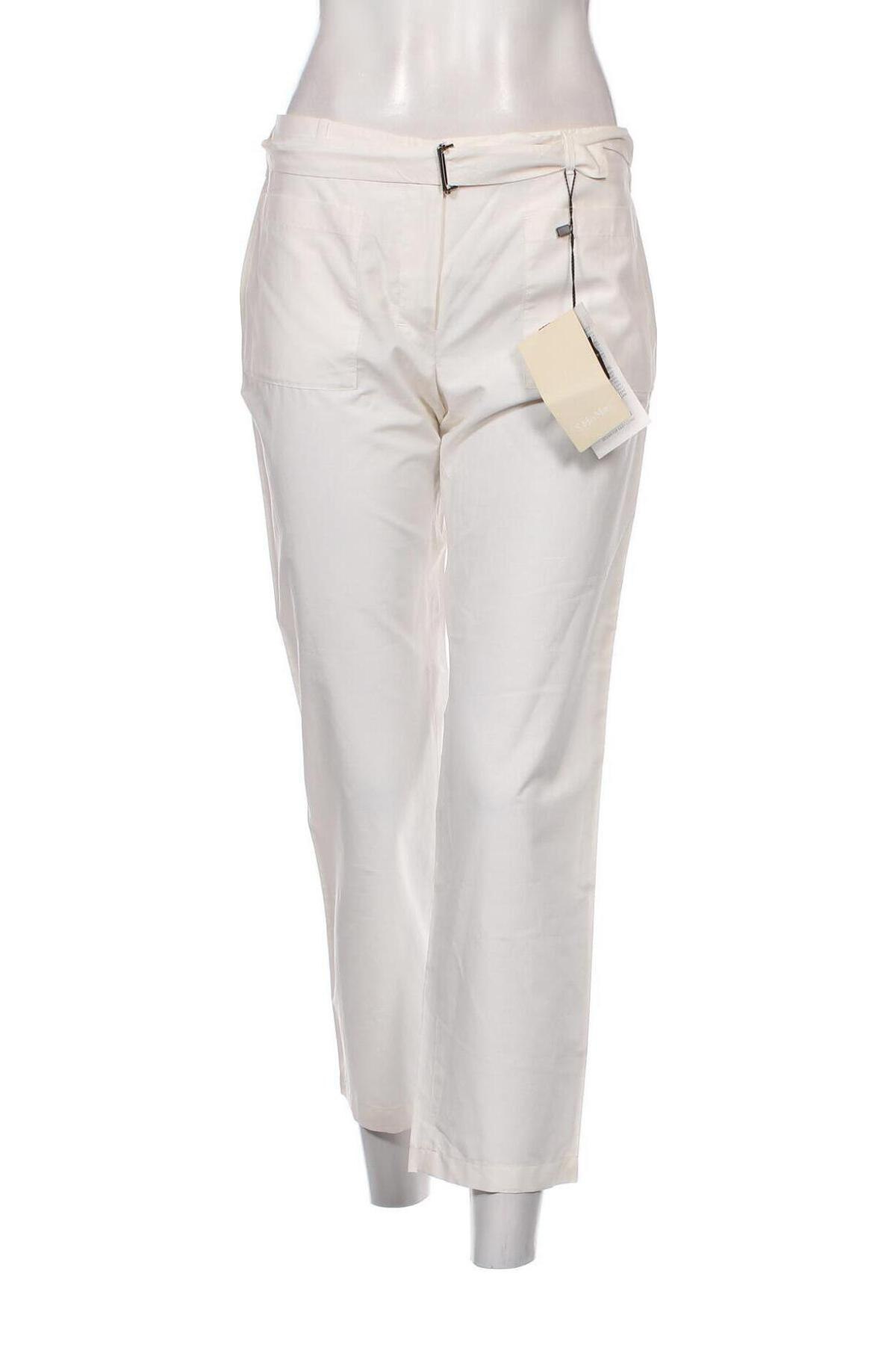 Damenhose 'S MAX MARA, Größe M, Farbe Ecru, Preis 239,73 €