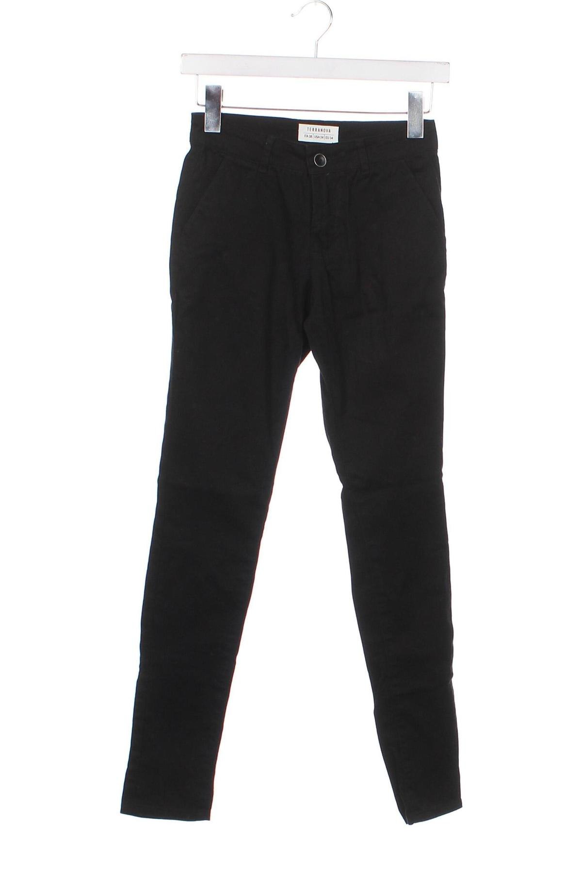 Γυναικείο παντελόνι Terranova, Μέγεθος XS, Χρώμα Μαύρο, Τιμή 4,75 €