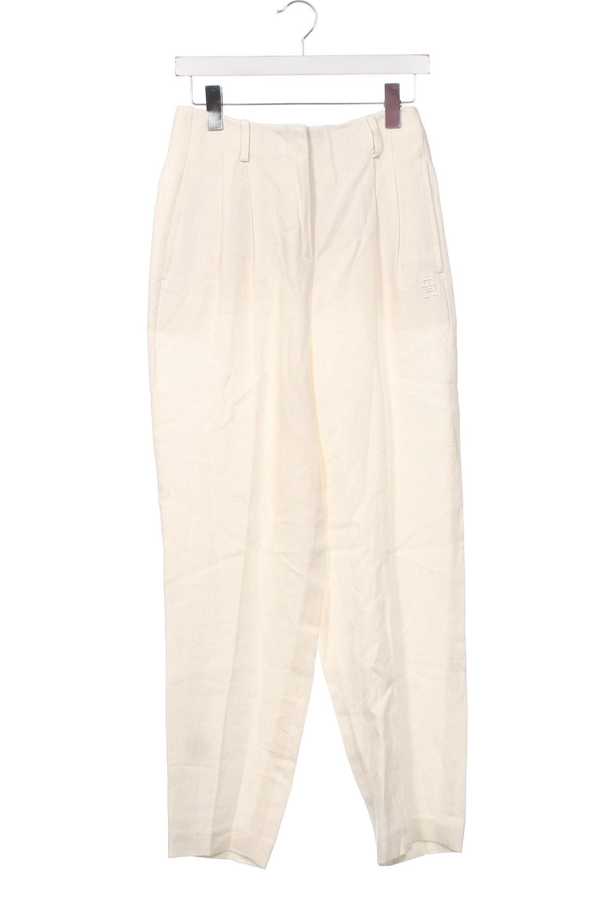 Дамски панталон Tommy Hilfiger, Размер XS, Цвят Бежов, Цена 231,00 лв.