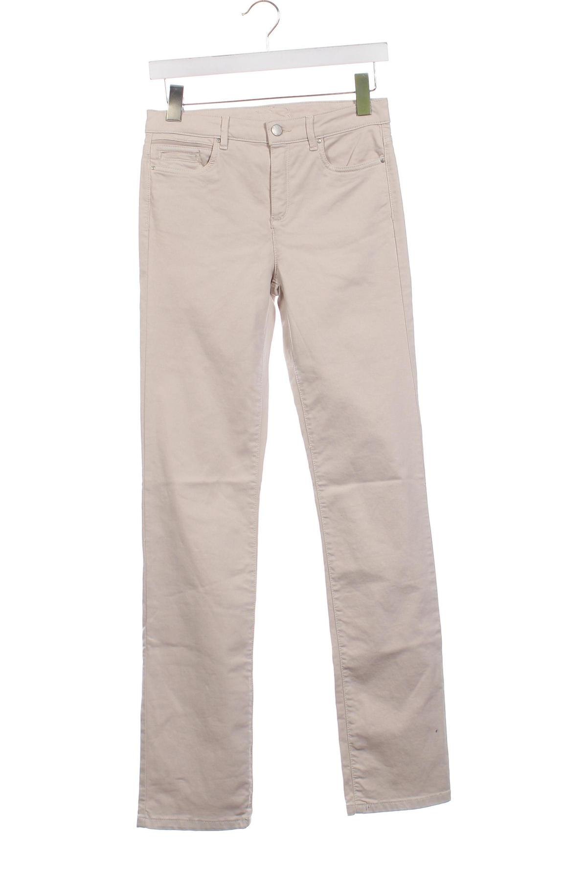 Pantaloni de femei Un Deux Trois, Mărime XS, Culoare Bej, Preț 120,07 Lei